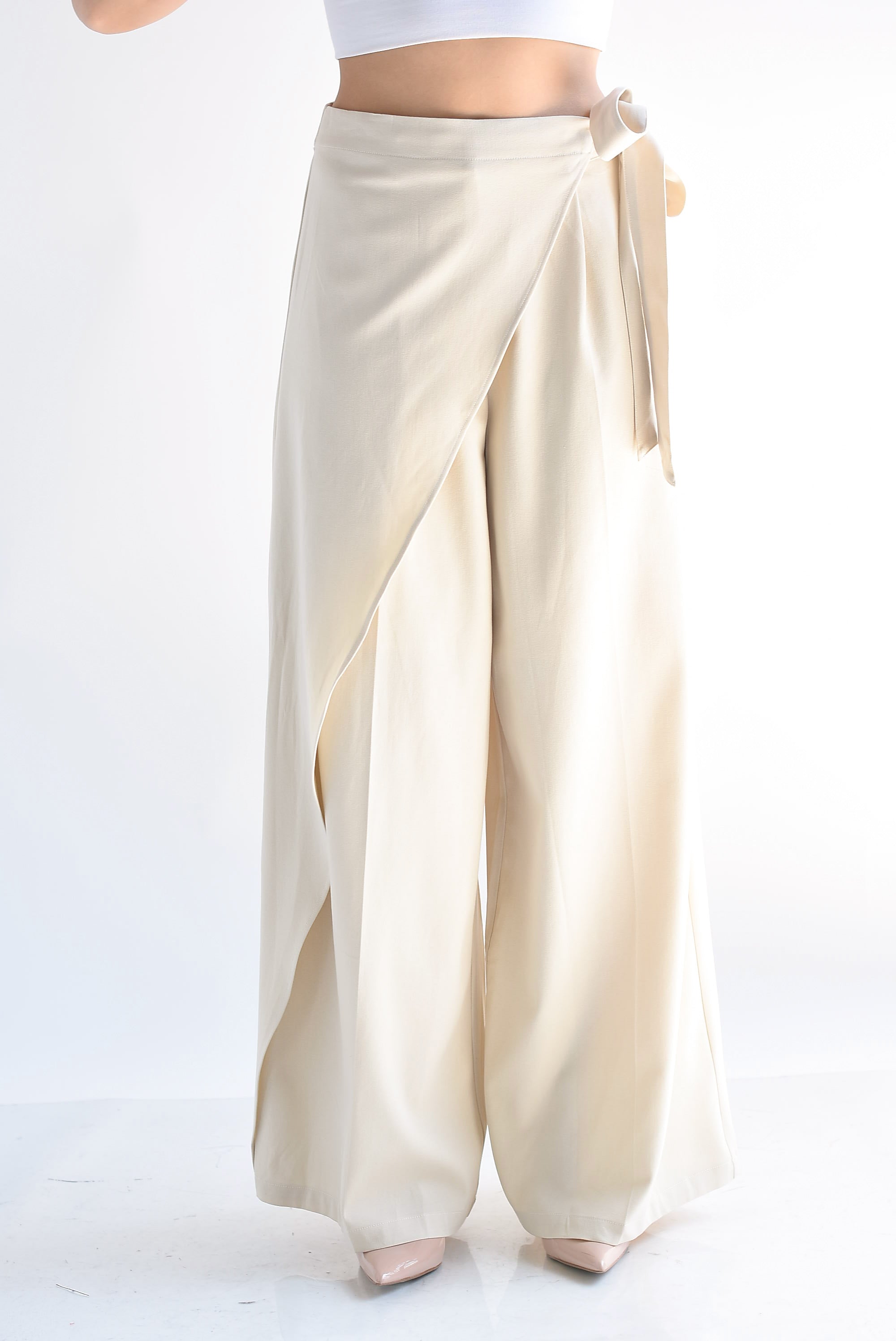 Pantalón faldón cinta