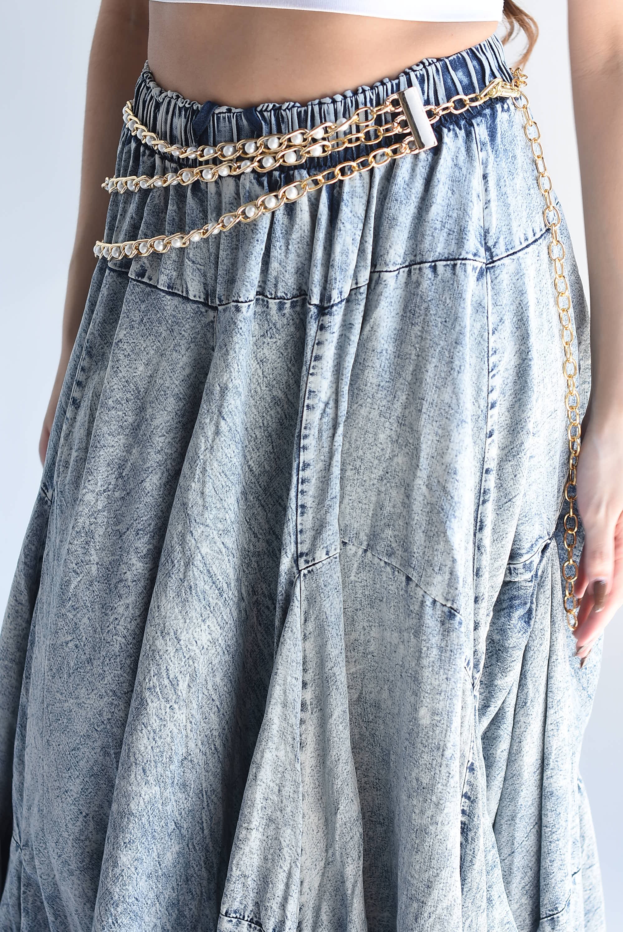 Collar 3 cadenas perlas