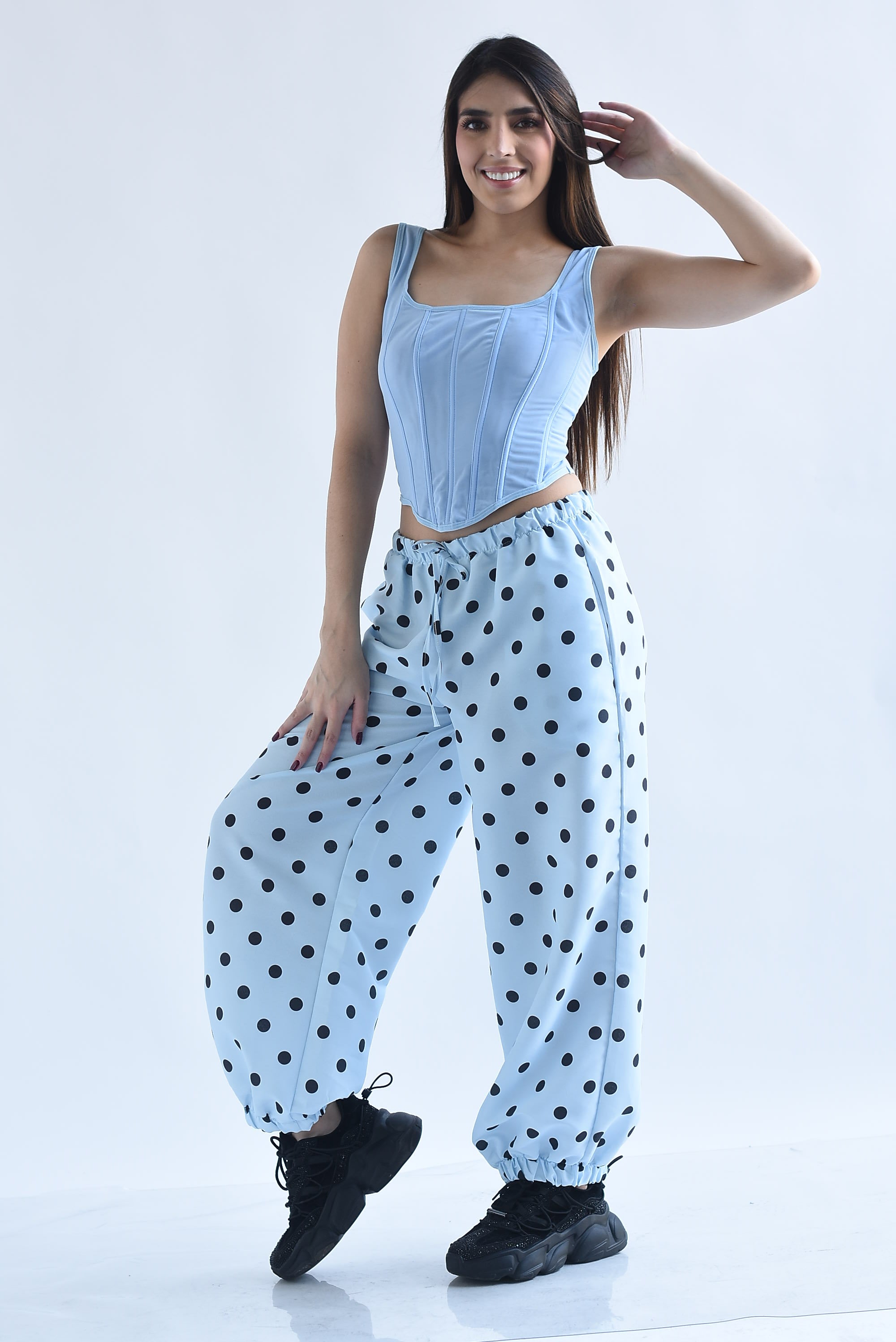 Pantalón globo polka dots jareta