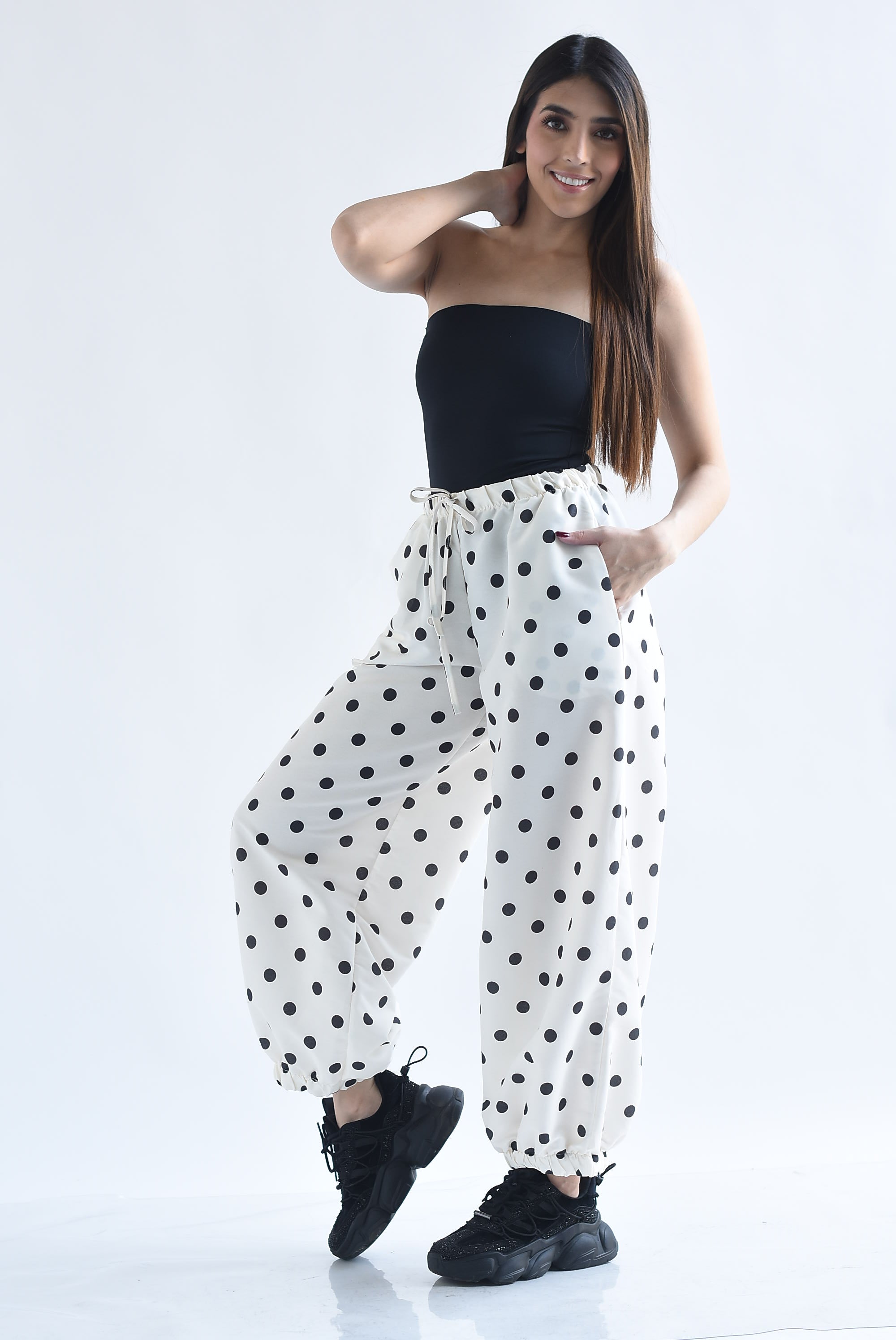 Pantalón globo polka dots jareta