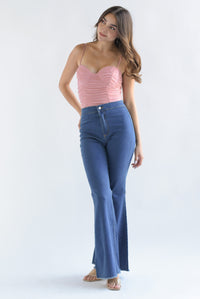 Fashion Styled Body copas drapeado Rosa