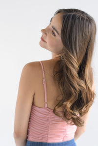 Fashion Styled Body copas drapeado Rosa