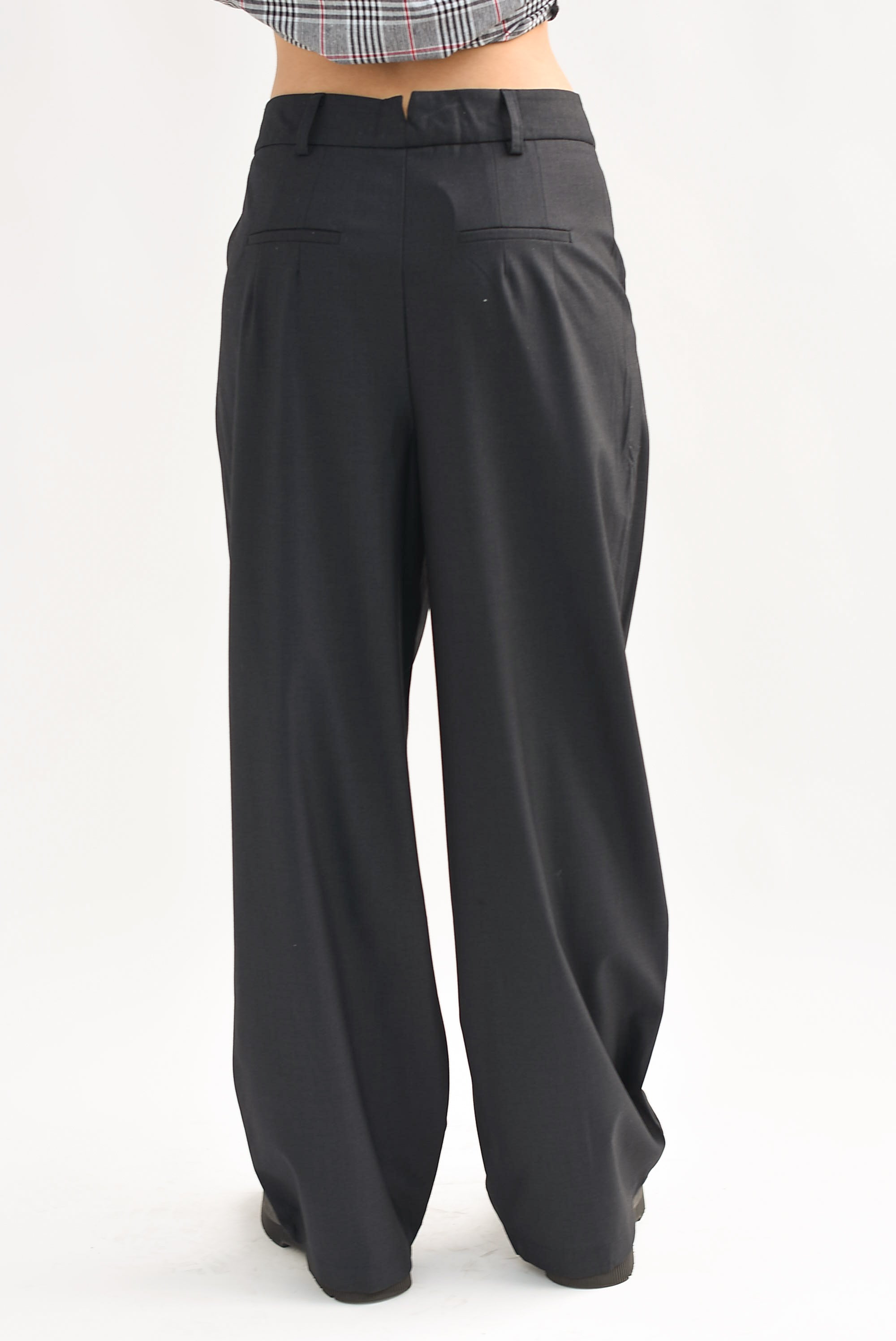 Pantalón de vestir pinzas Negro