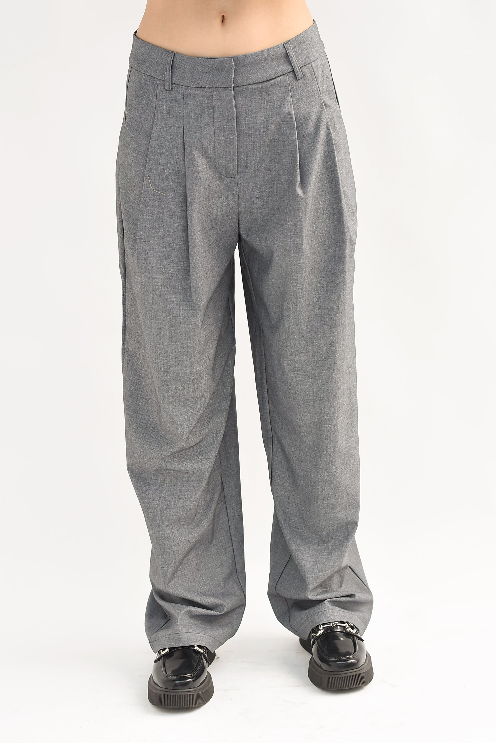 Pantalón de vestir pinzas Gris Oxford