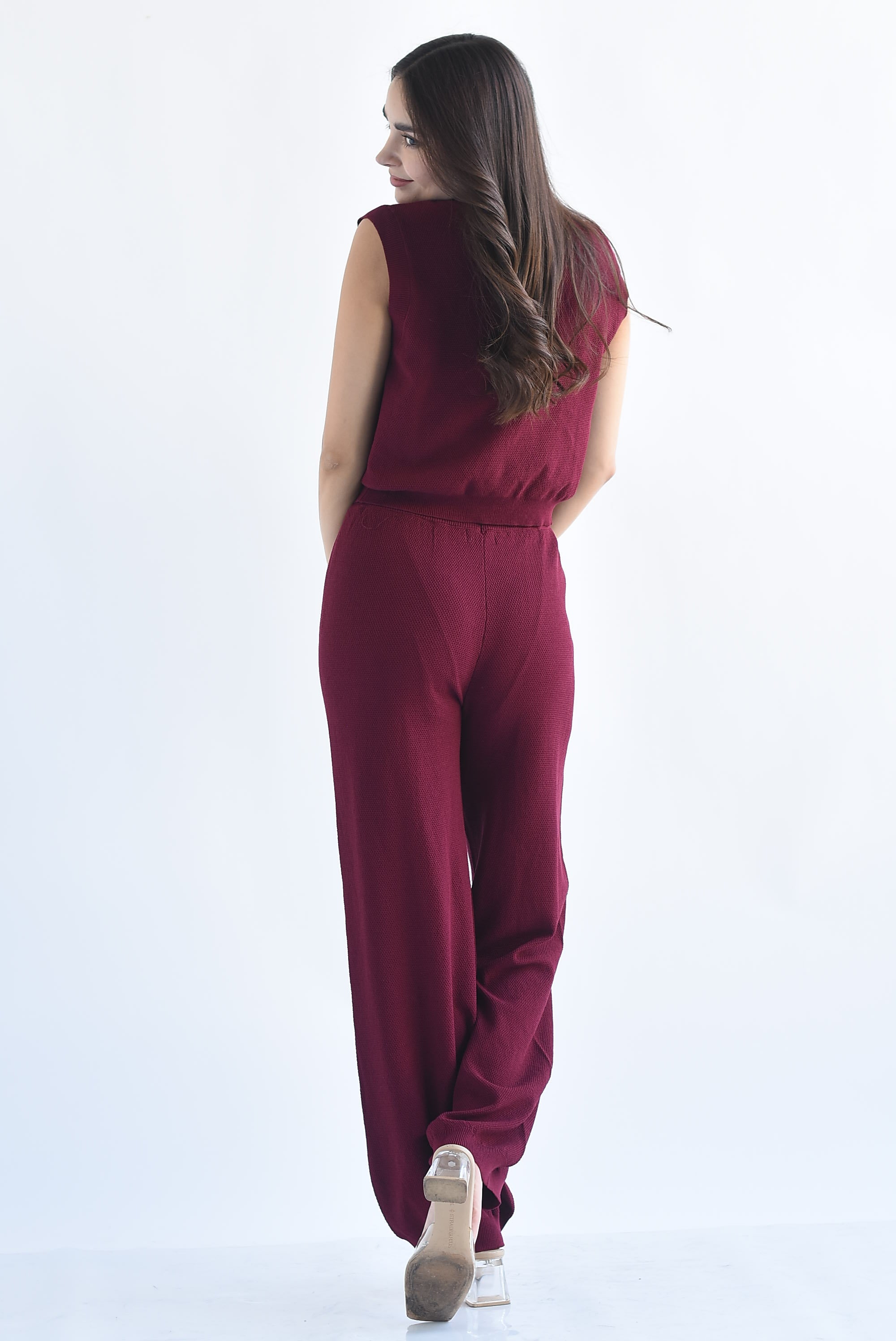 Set Pantalón y Chaleco botones caracol punto