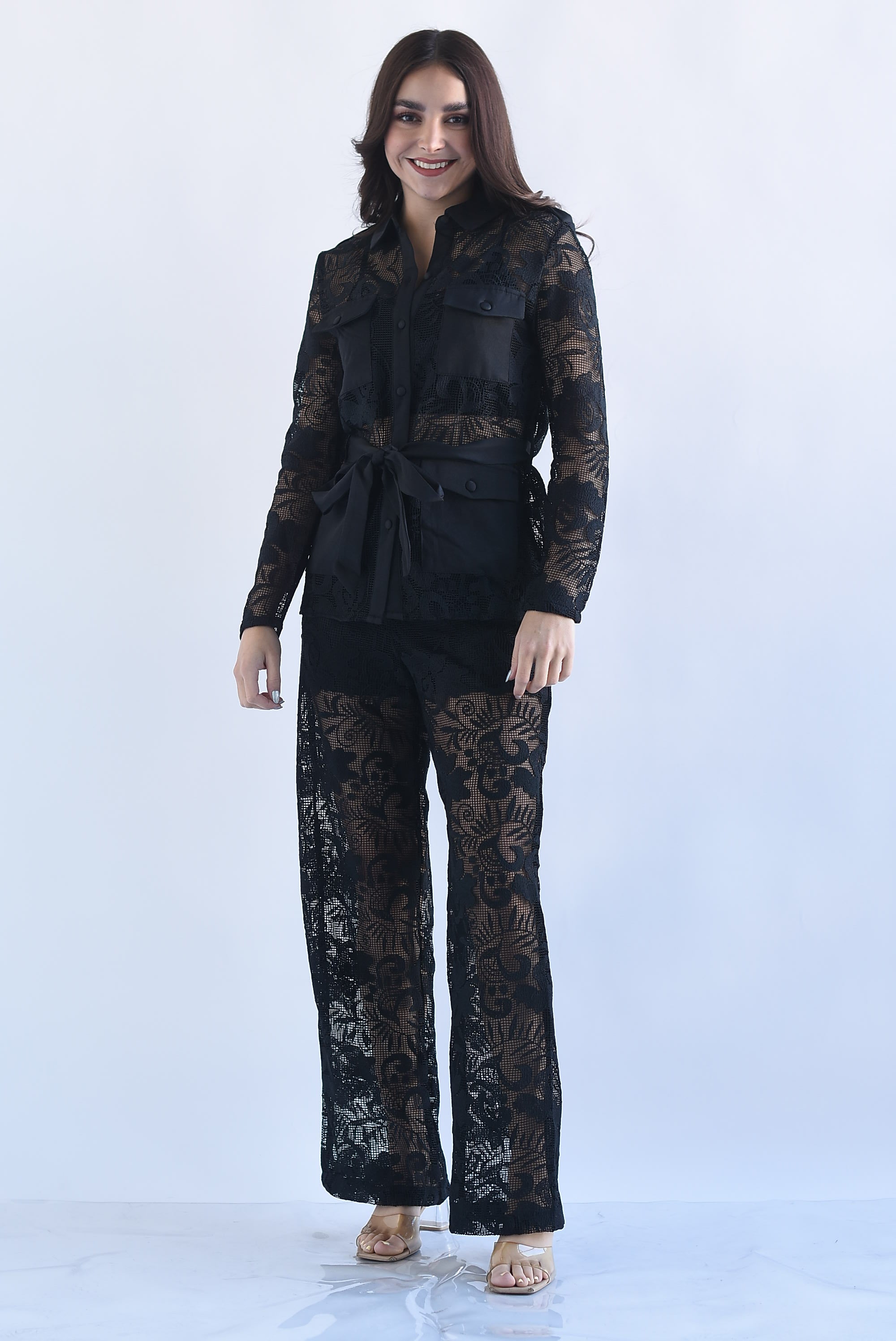 Set Pantalón y Blazer cargo calado