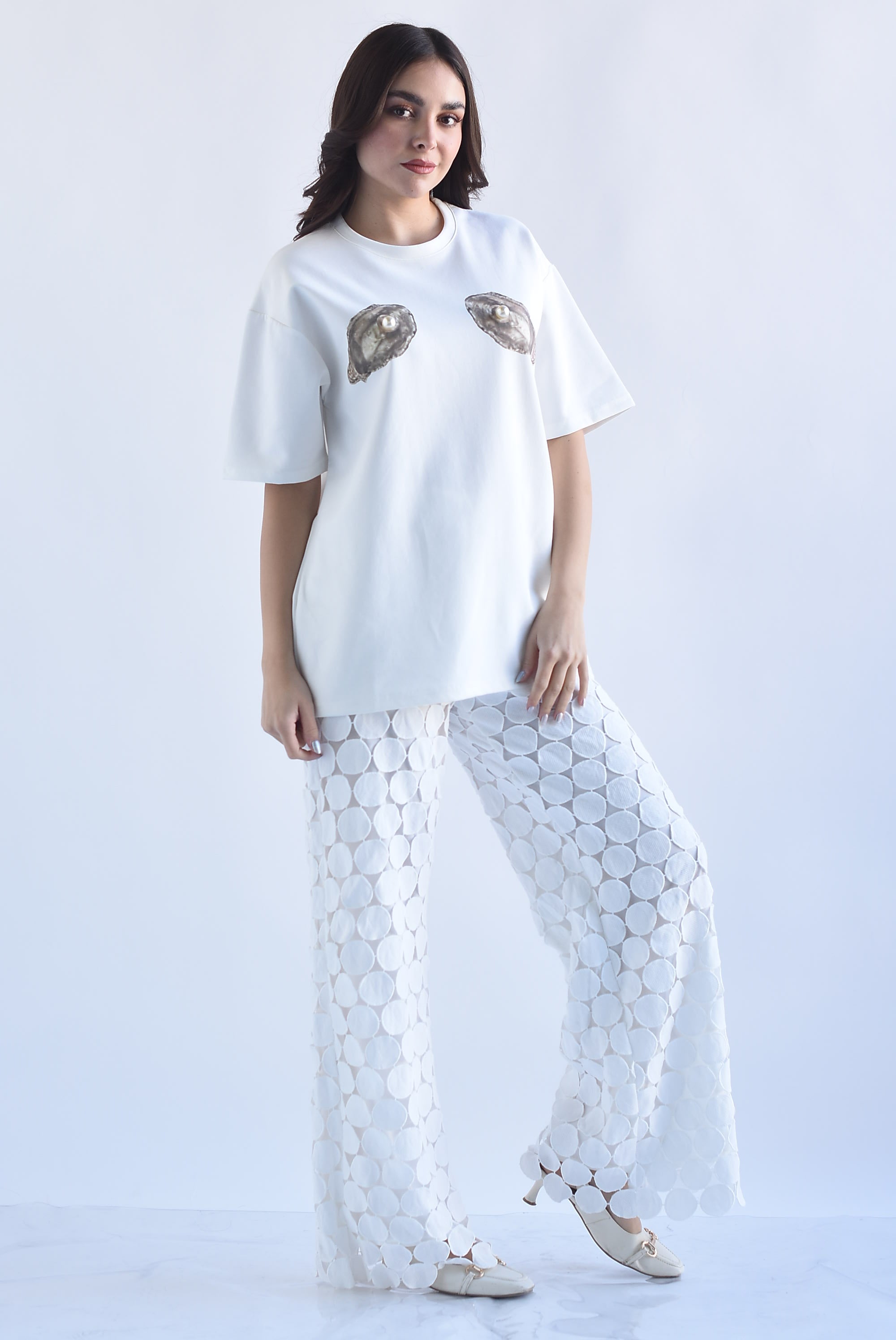 Pantalón calado círculos