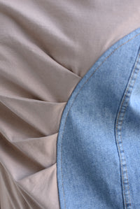 Fashion Styled T-Shirt lateral Denim Moka