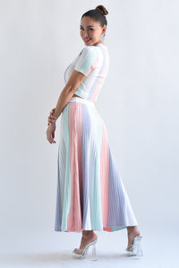 Fashion Styled Set Falda y Top punto Pastel