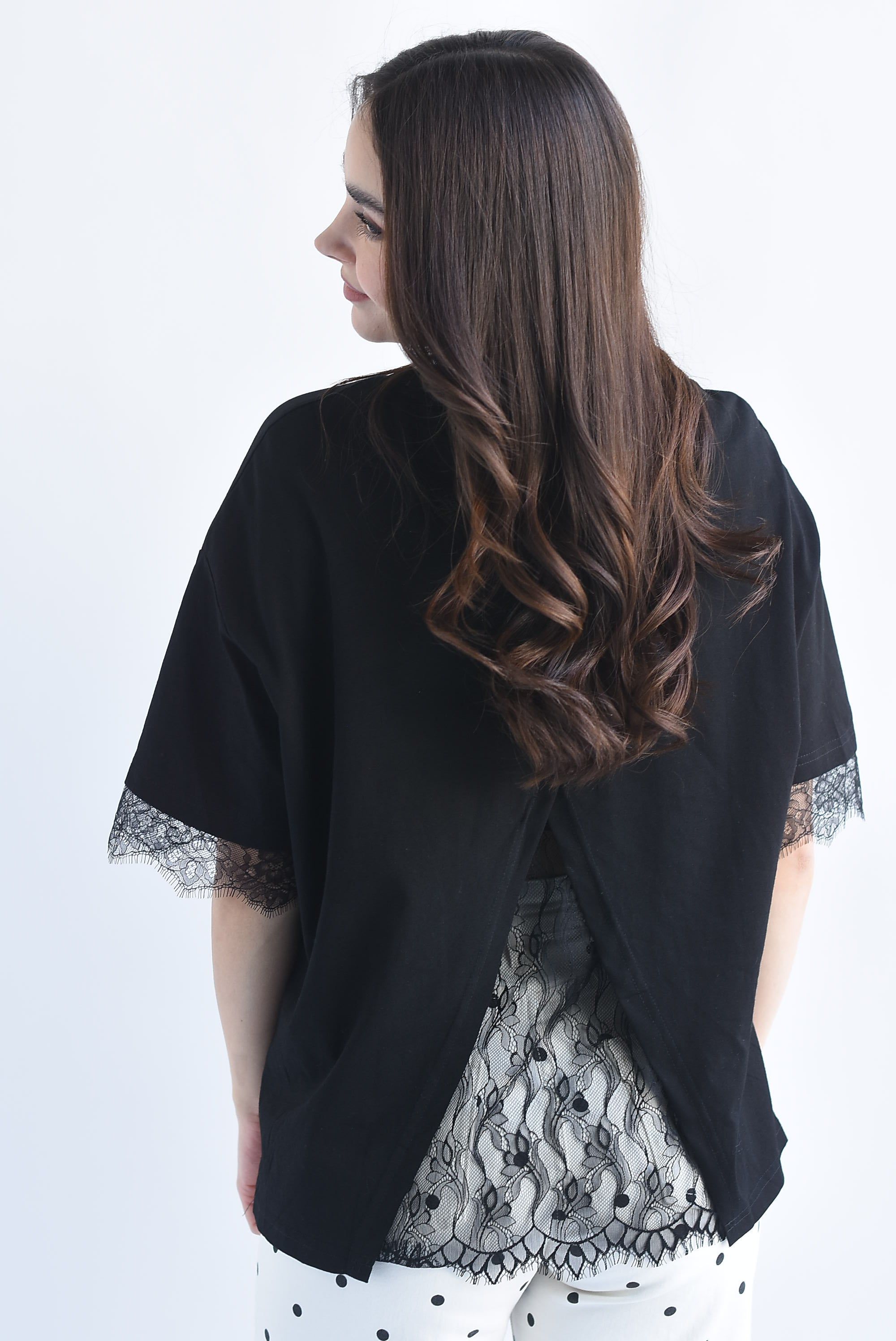 T-Shirt abertura encaje