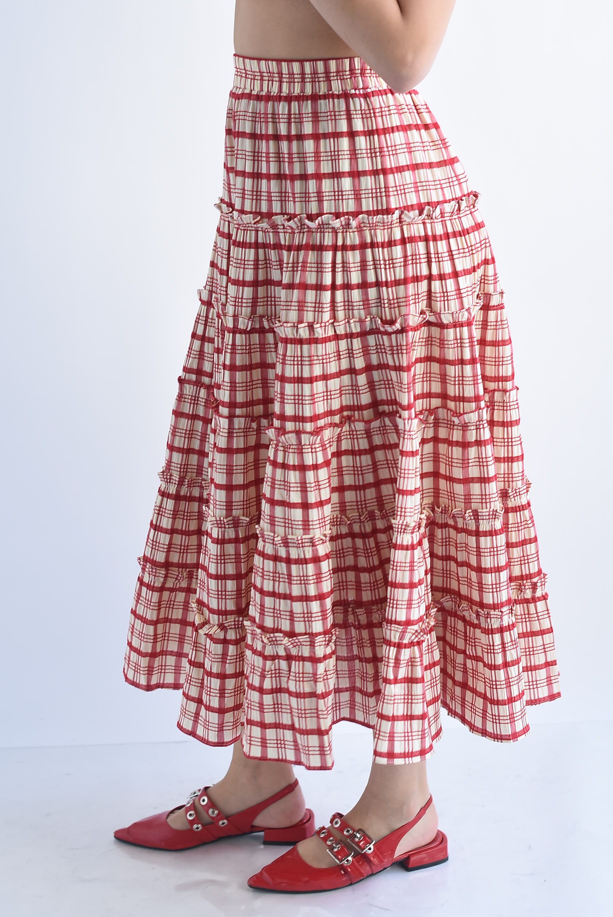 Falda olanes cuadros