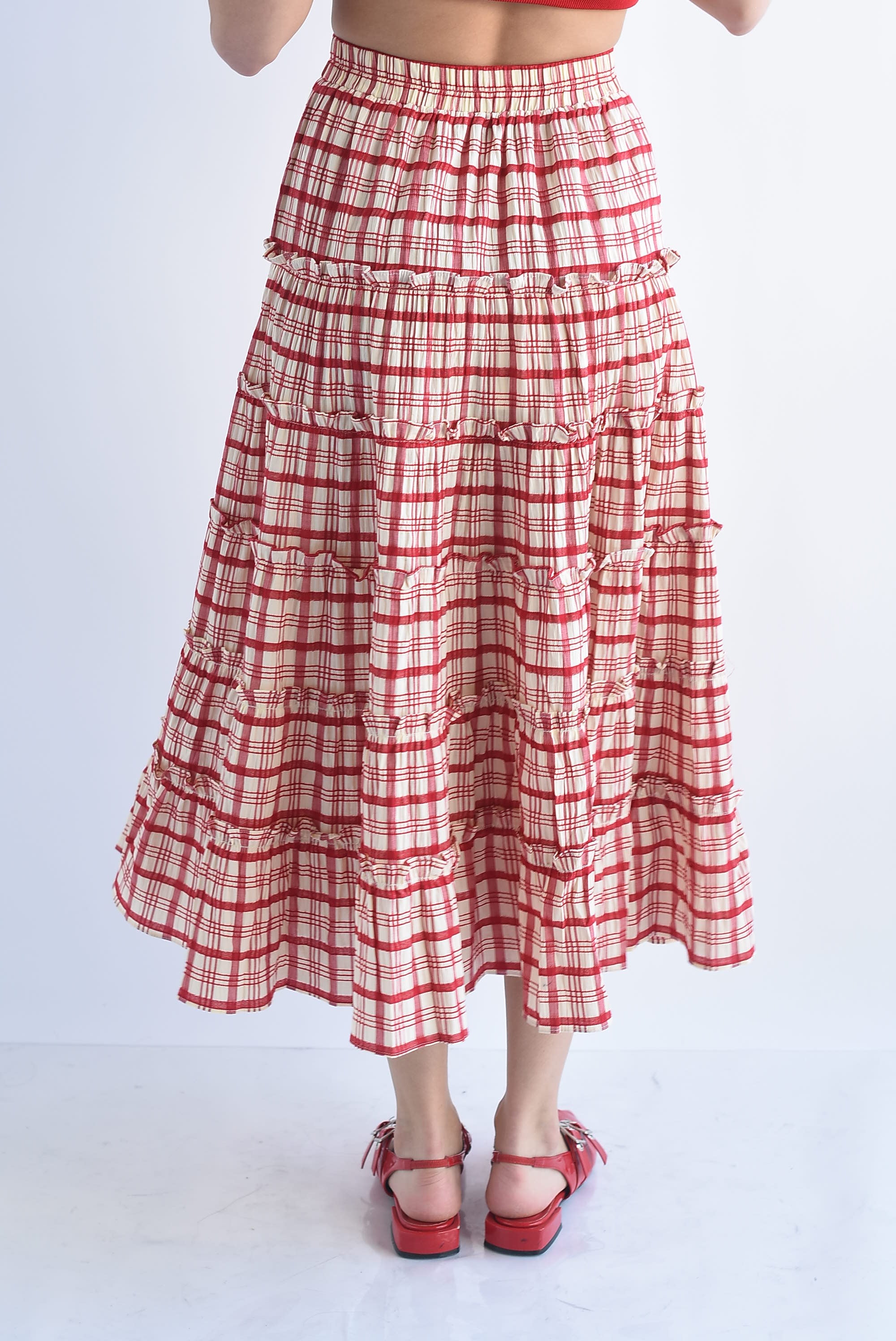 Falda olanes cuadros