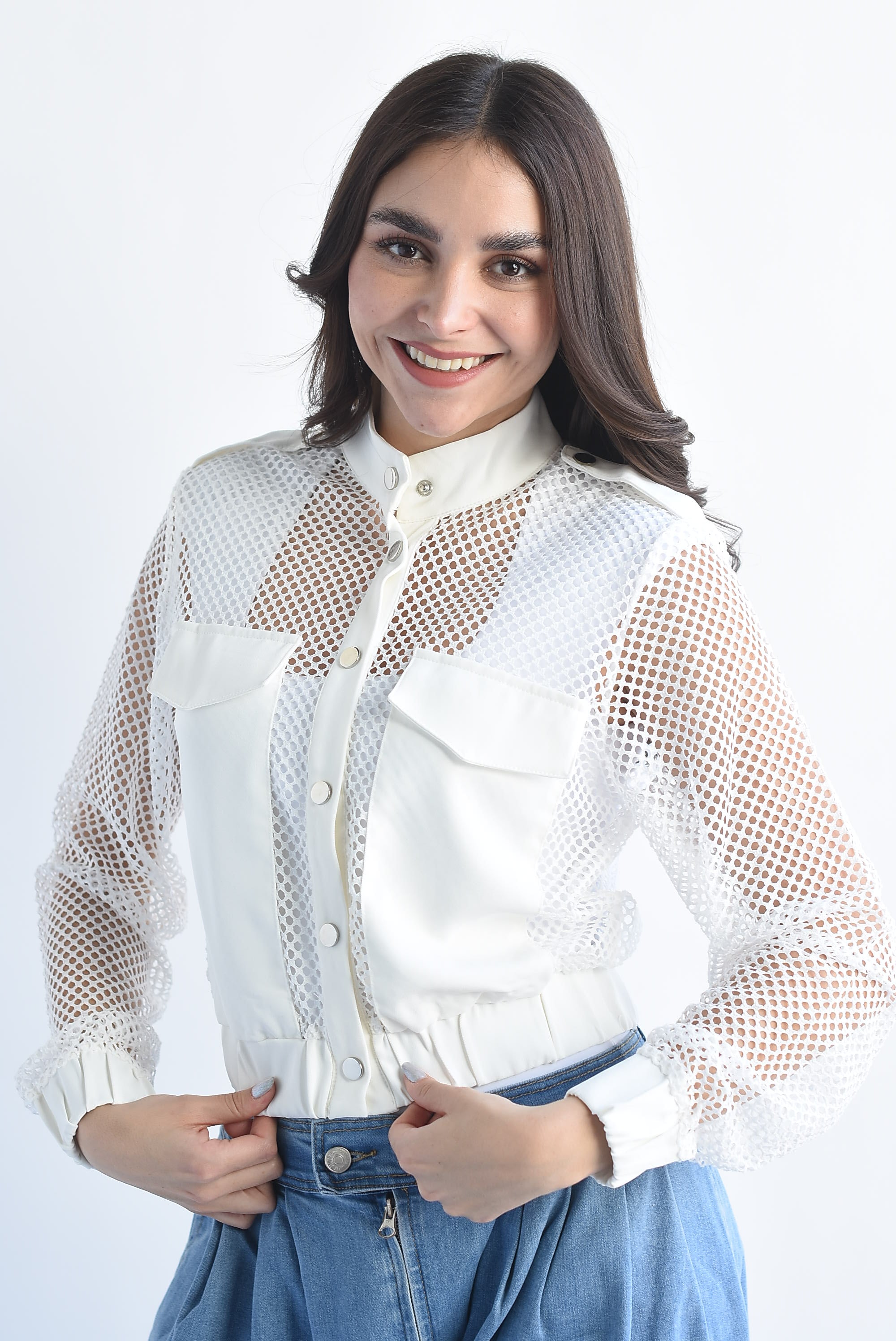 Chamarra bomber calada