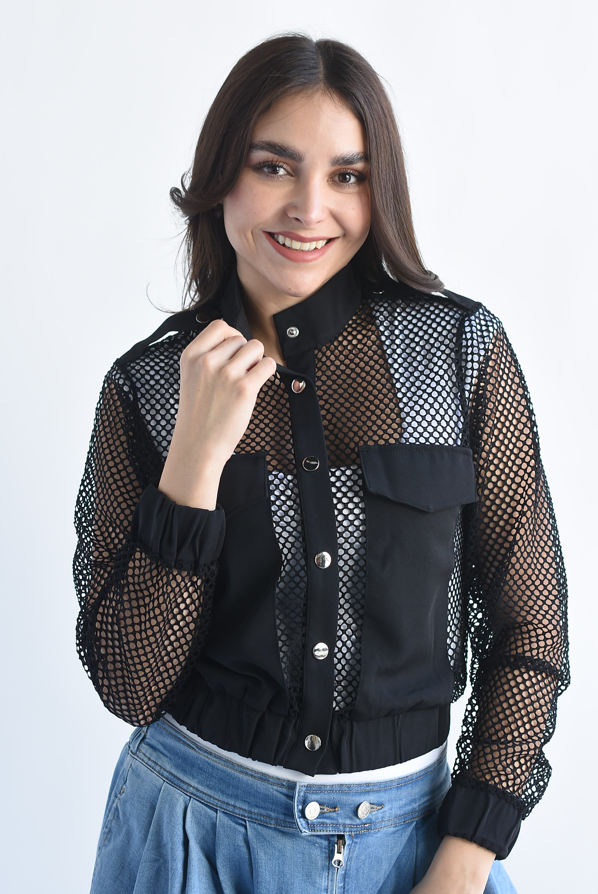 Chamarra bomber calada