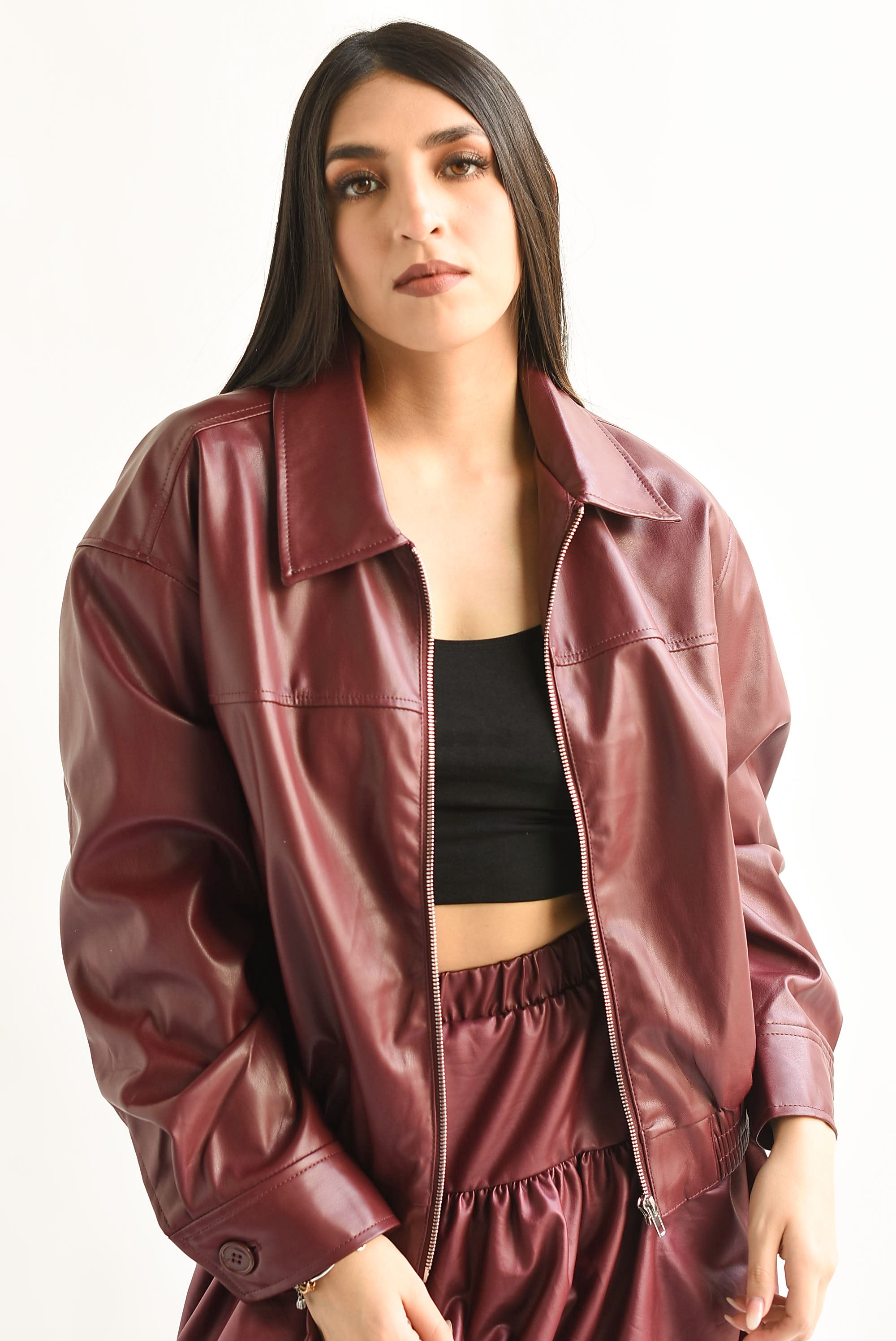 Chamarra bomber vinipiel Vino