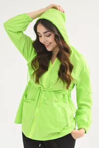 Fashion Styled Rompevientos cargo Lime