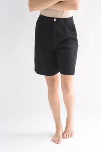 Fashion Styled Bermuda lino Negro