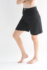 Fashion Styled Bermuda lino Negro