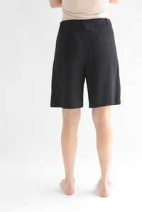 Fashion Styled Bermuda lino Negro