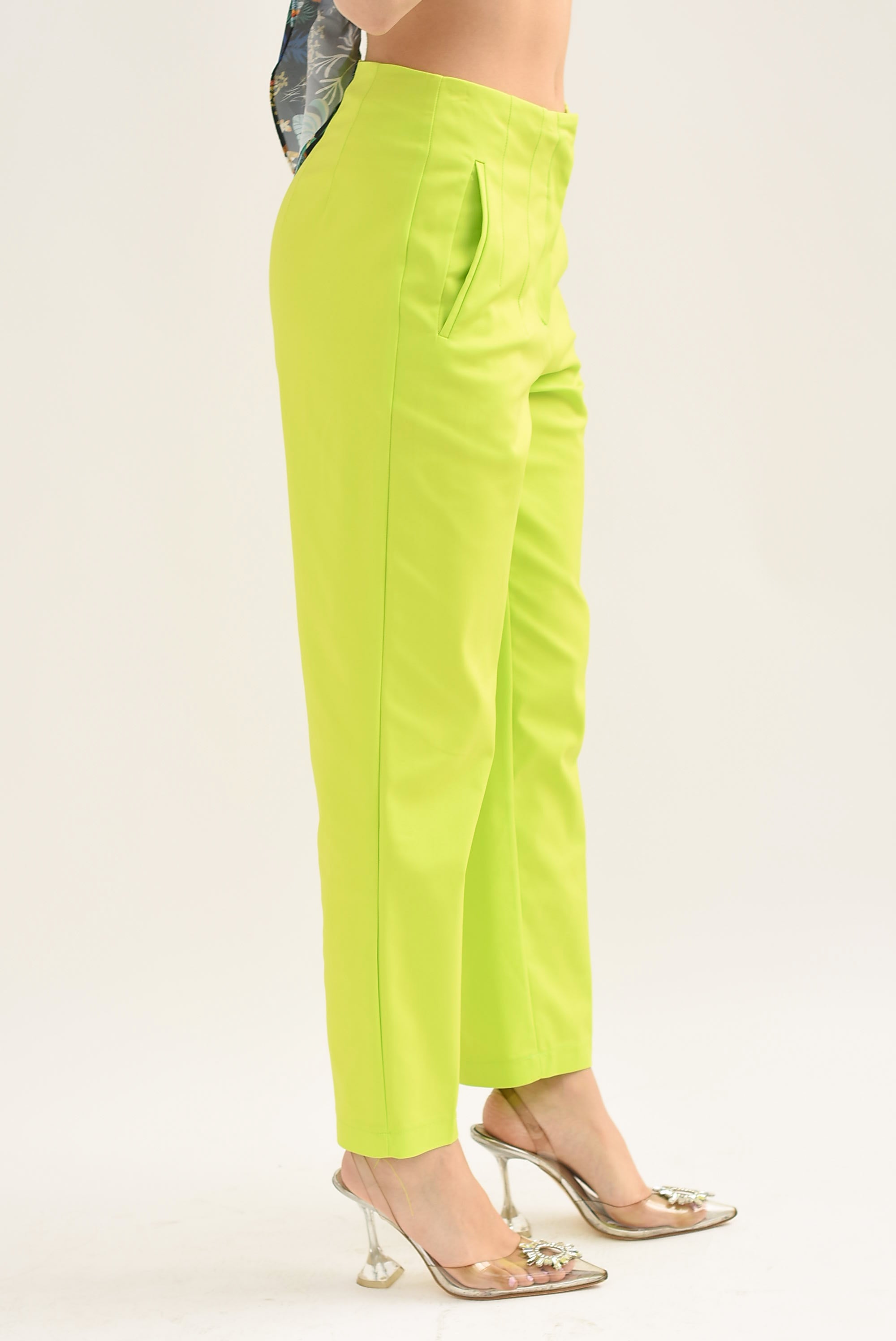 Pantalón de vestir pinzas Lime