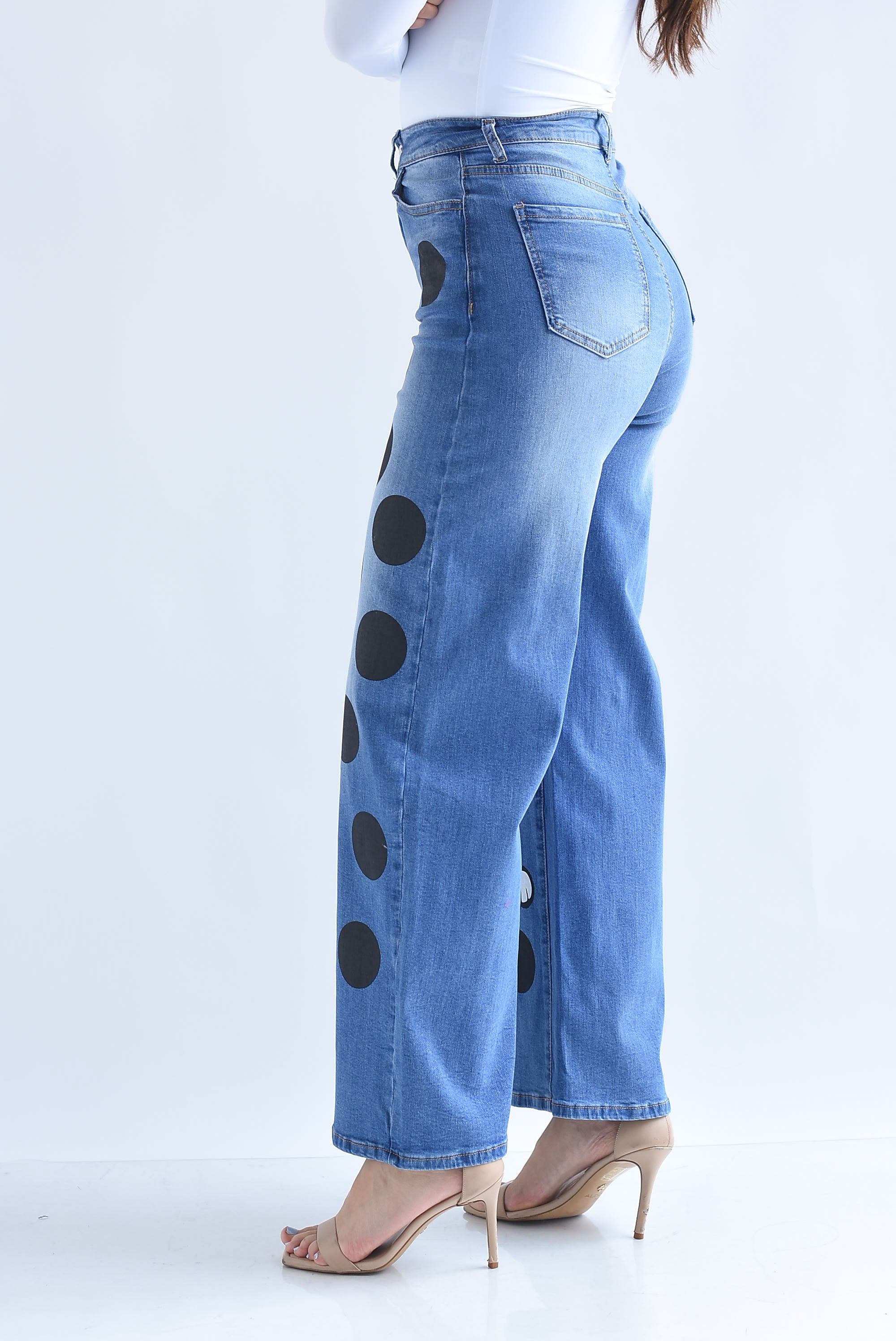 Jeans SNOOPY polka dots chunky