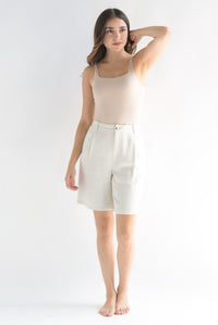 Fashion Styled Bermuda lino Crudo