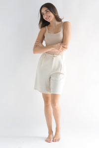 Fashion Styled Bermuda lino Crudo