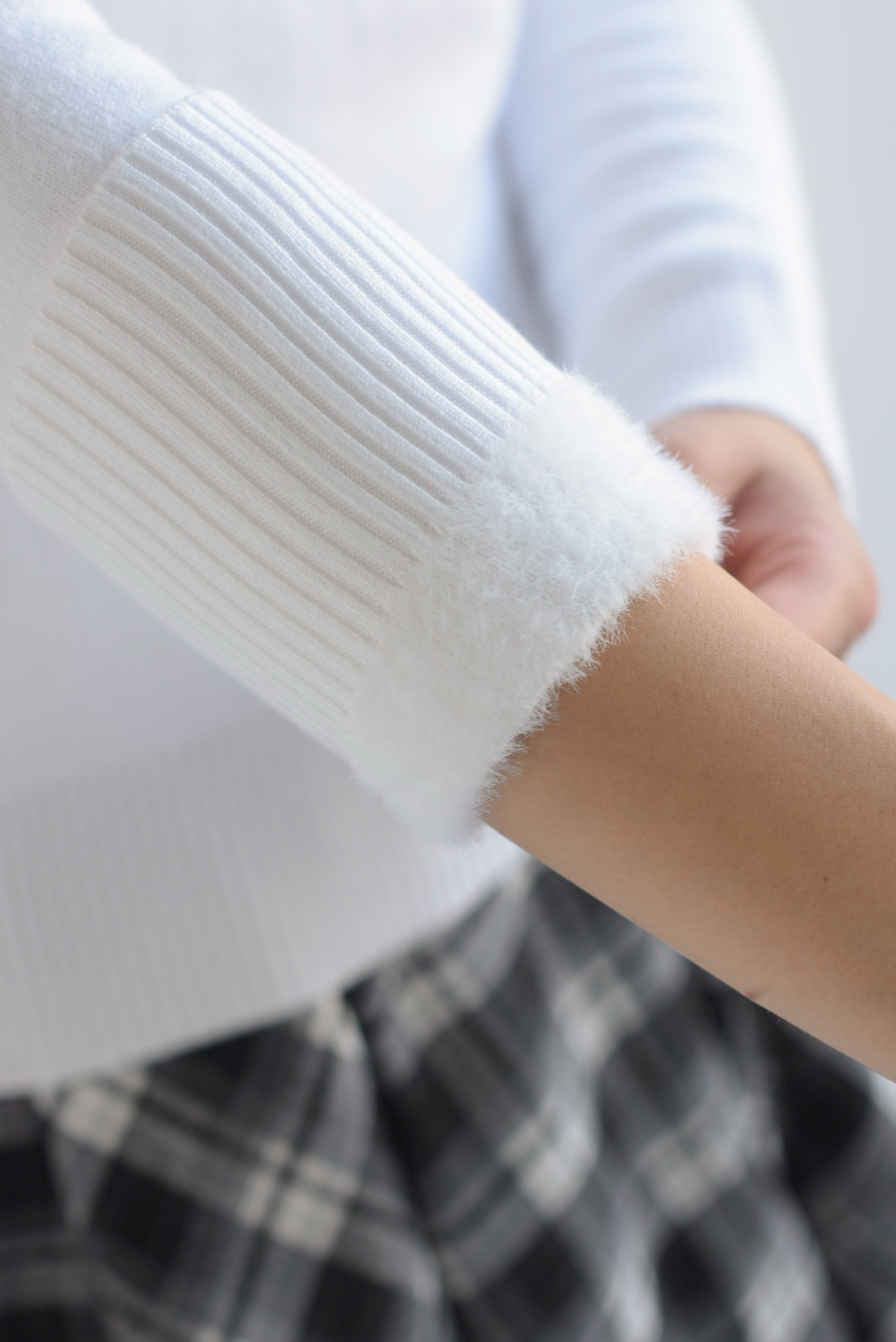 Sweater térmico cuello alto Blanco