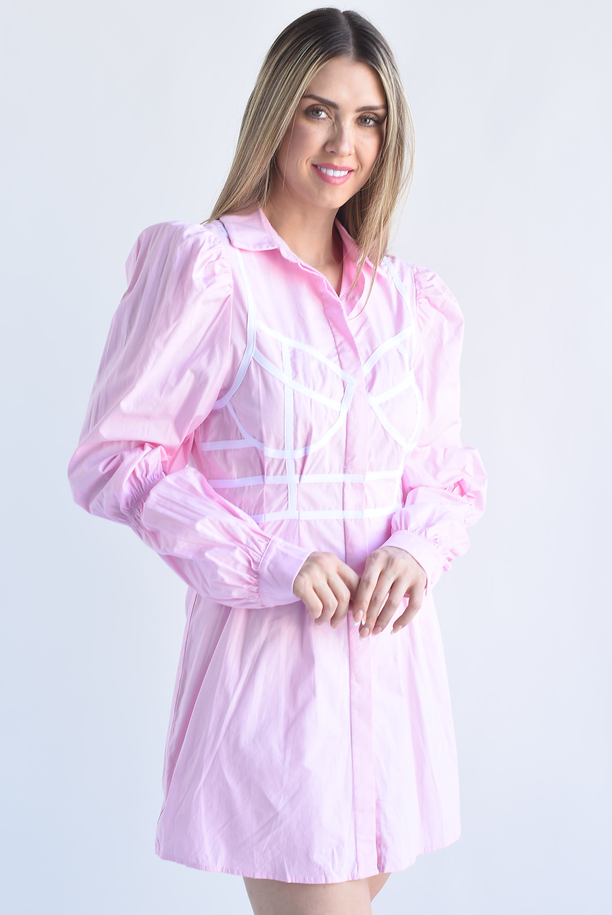 Camisa vestido corset