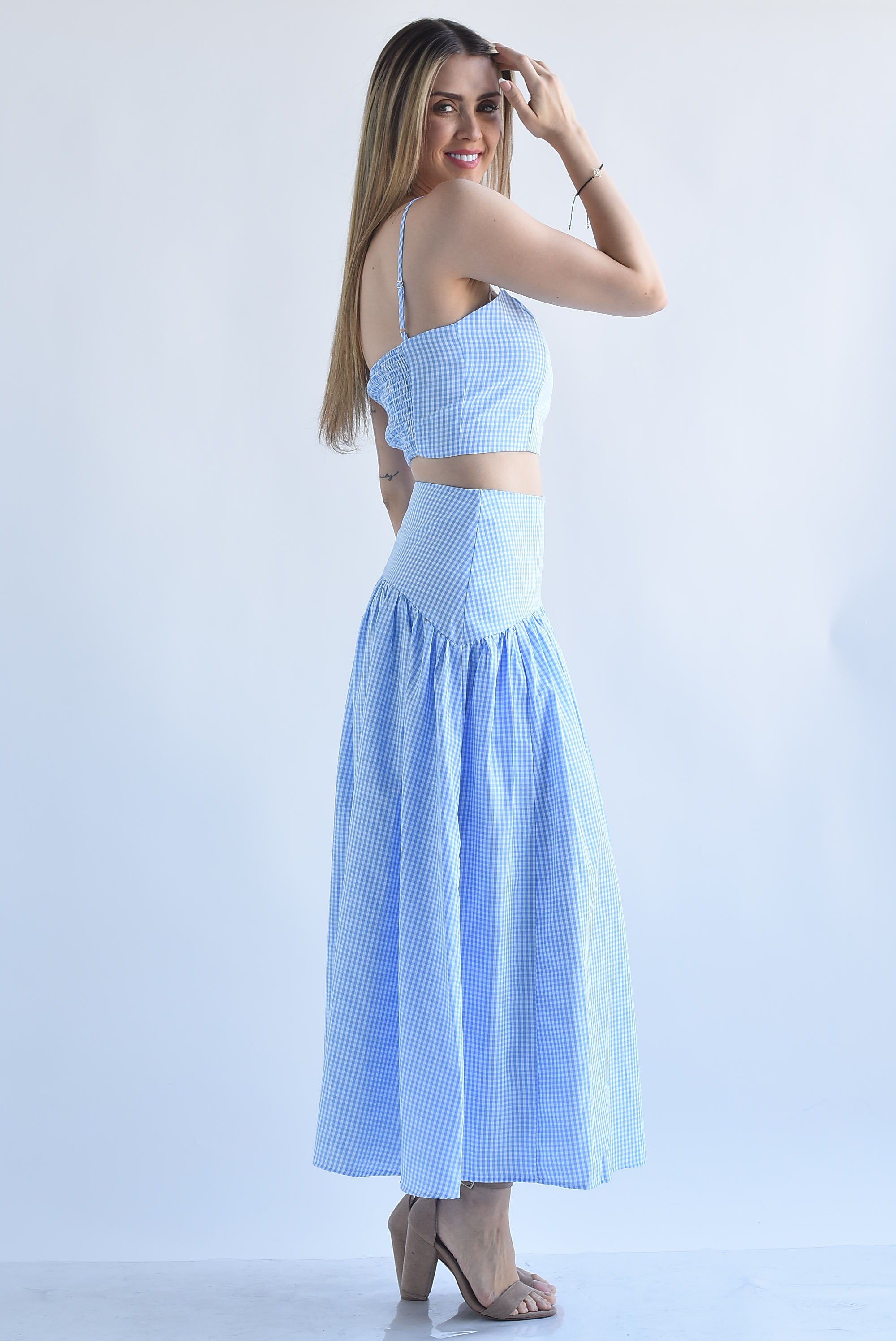 Set Falda y Top cuadro vichy