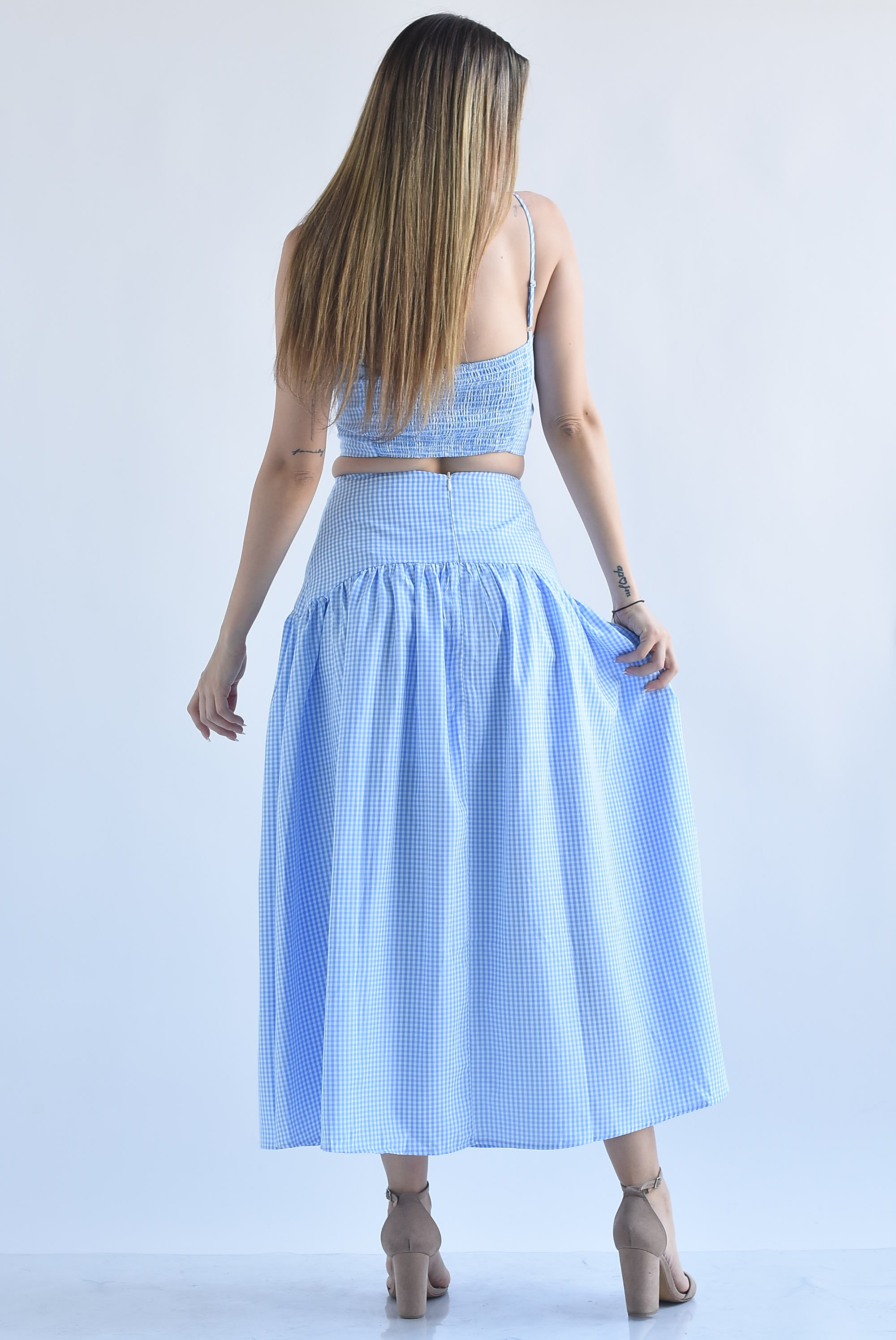 Set Falda y Top cuadro vichy