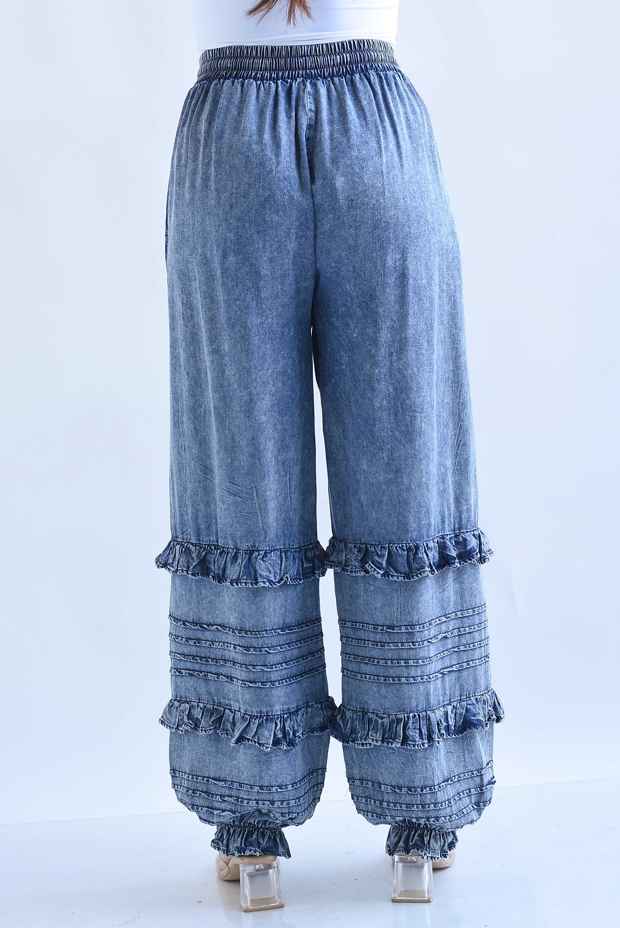 Pantalón bloomers fake Denim