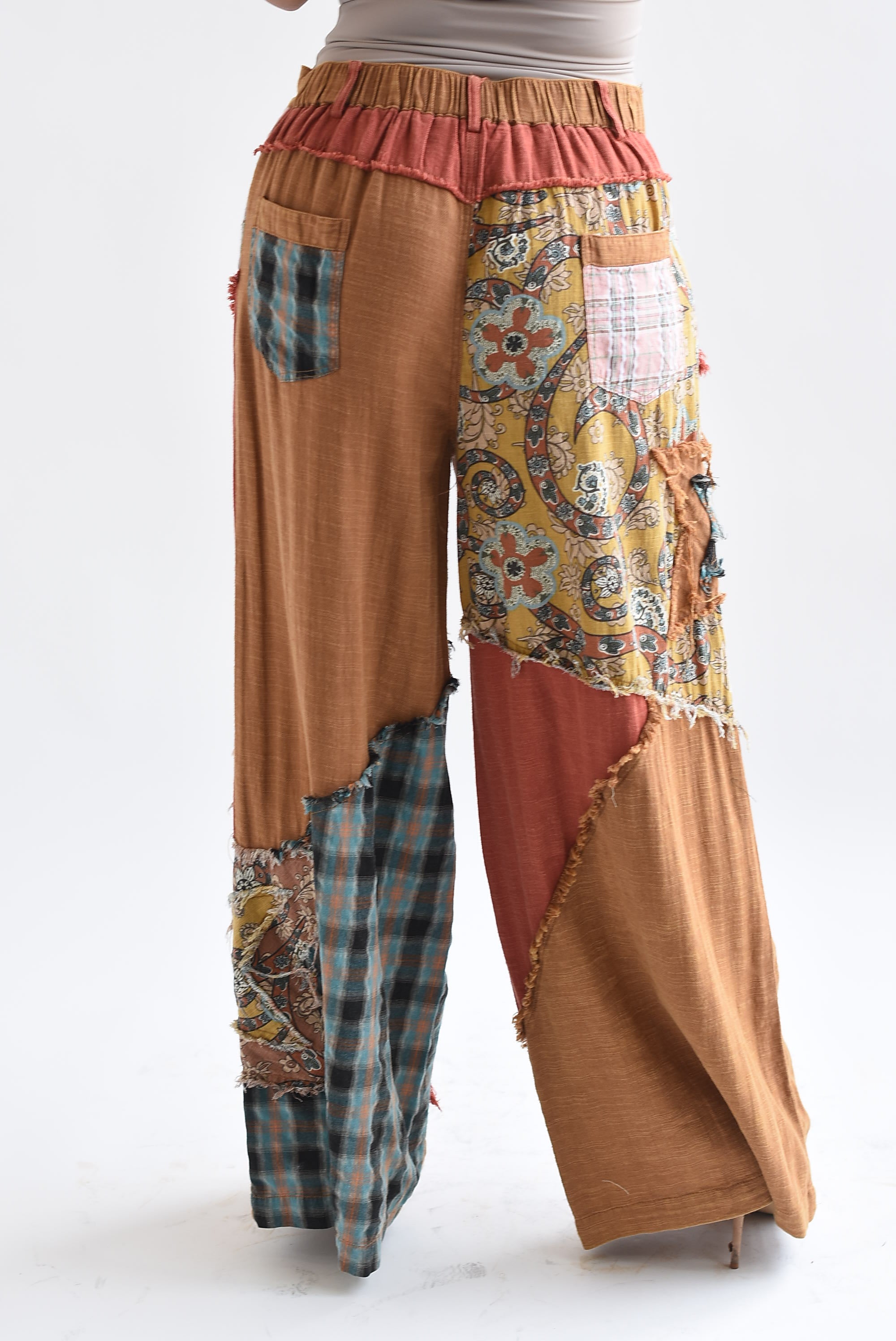 Pantalón patchwork Terracota