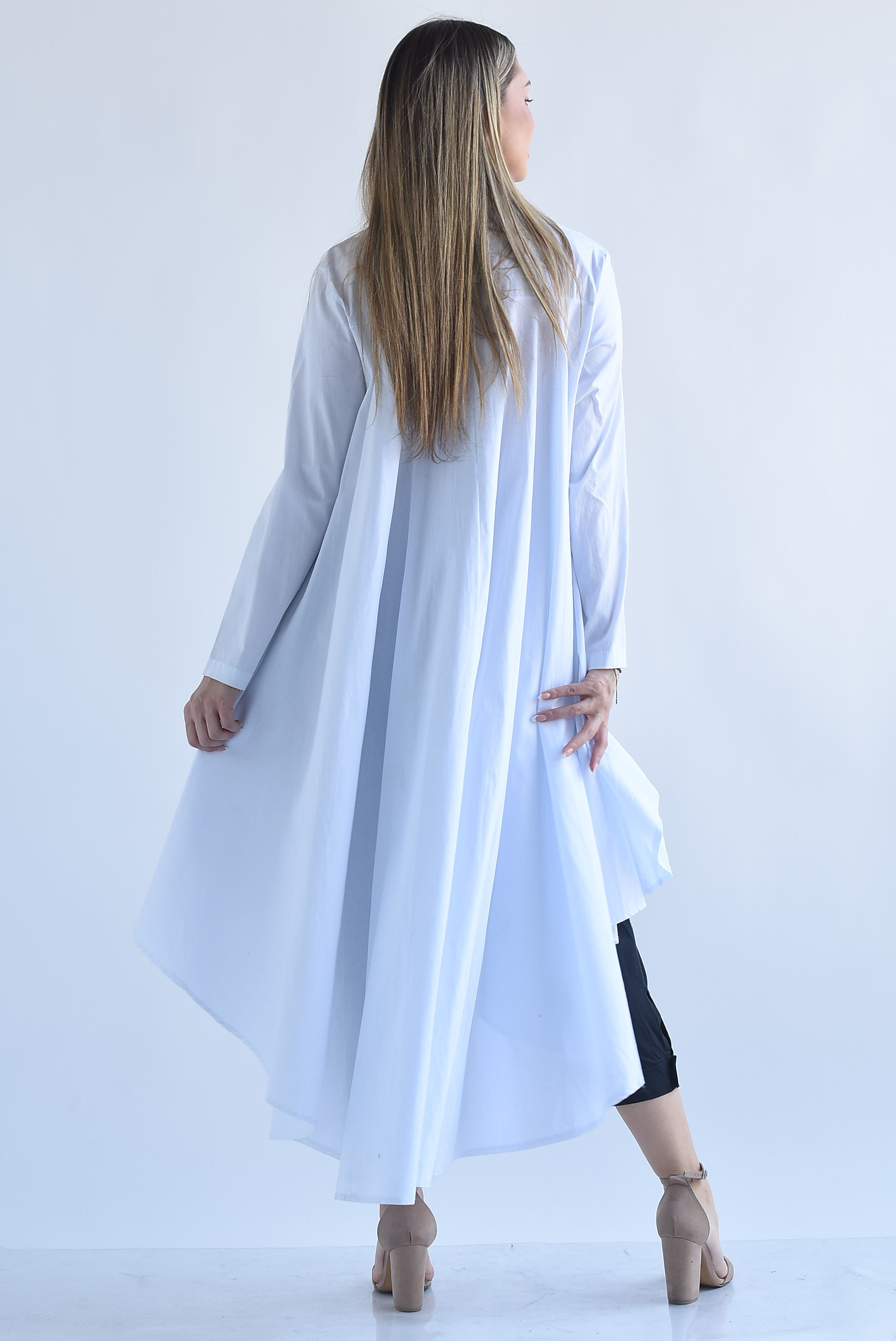 Camisa cauda trasera