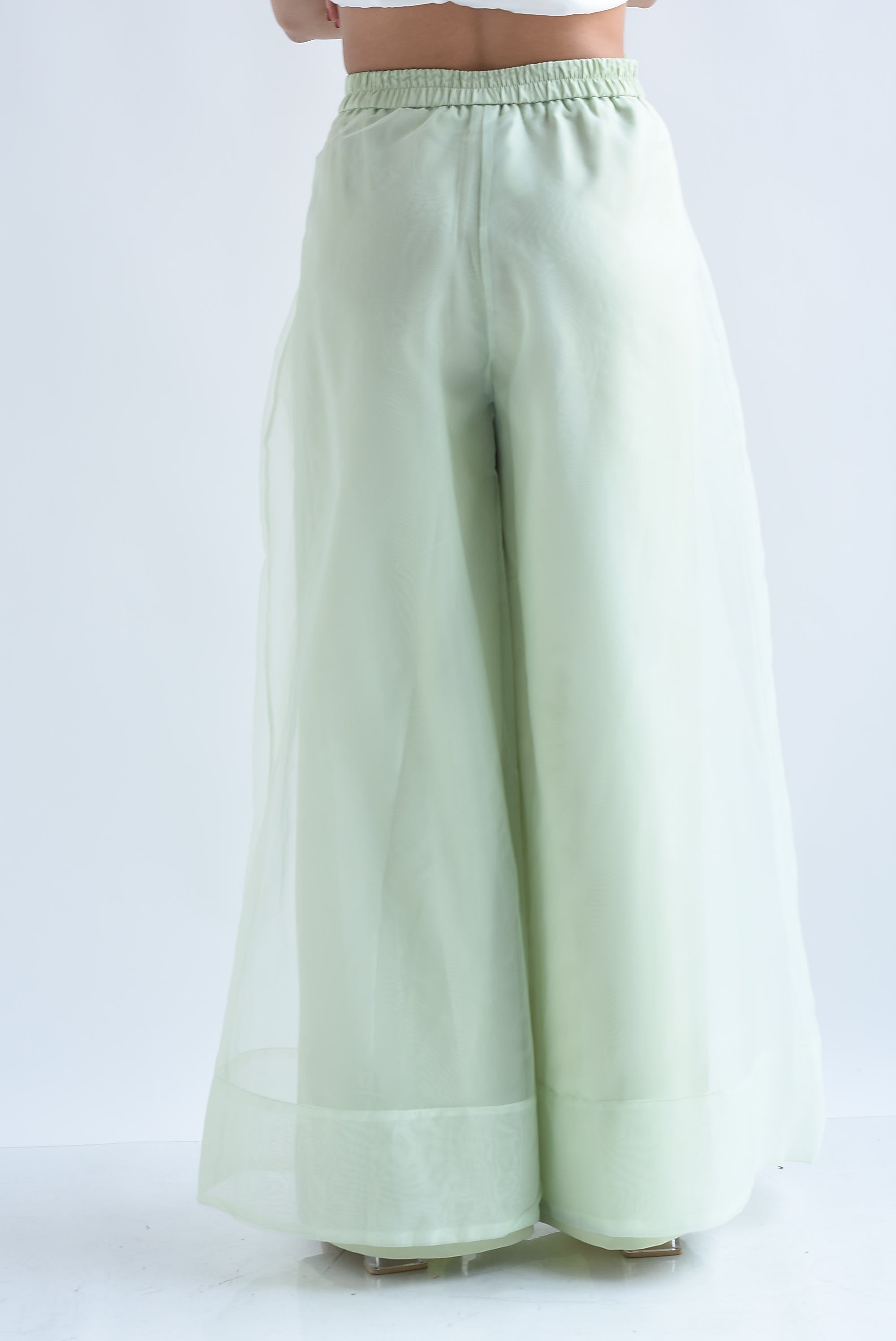Pantalón doble pata de elefante gasa