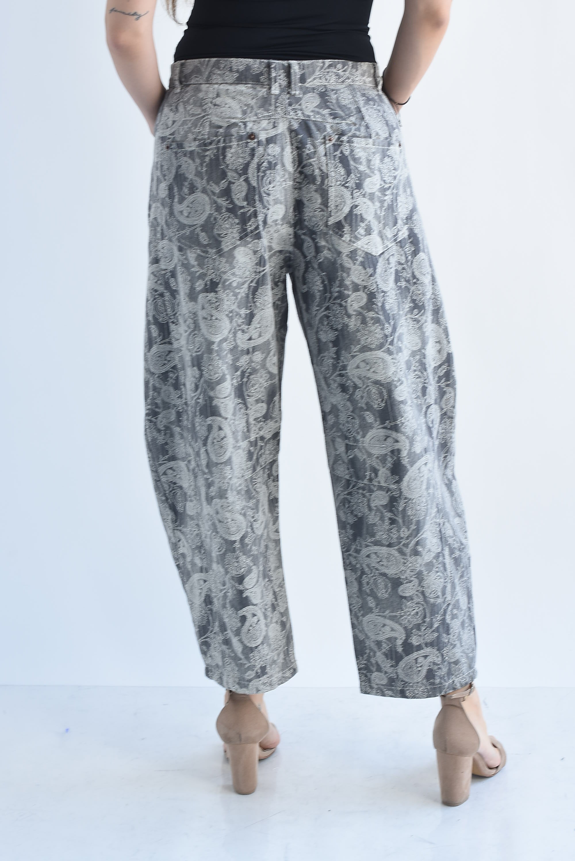Jeans barrel paisley