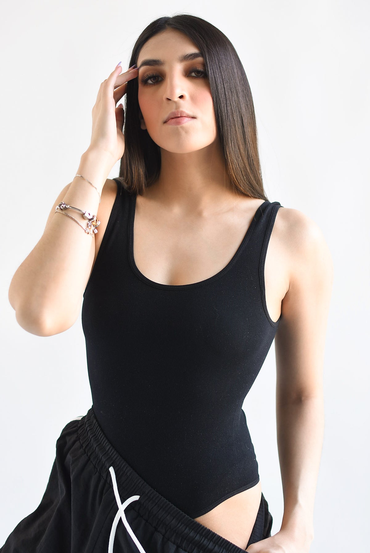 Body básico tirantes licra Negro