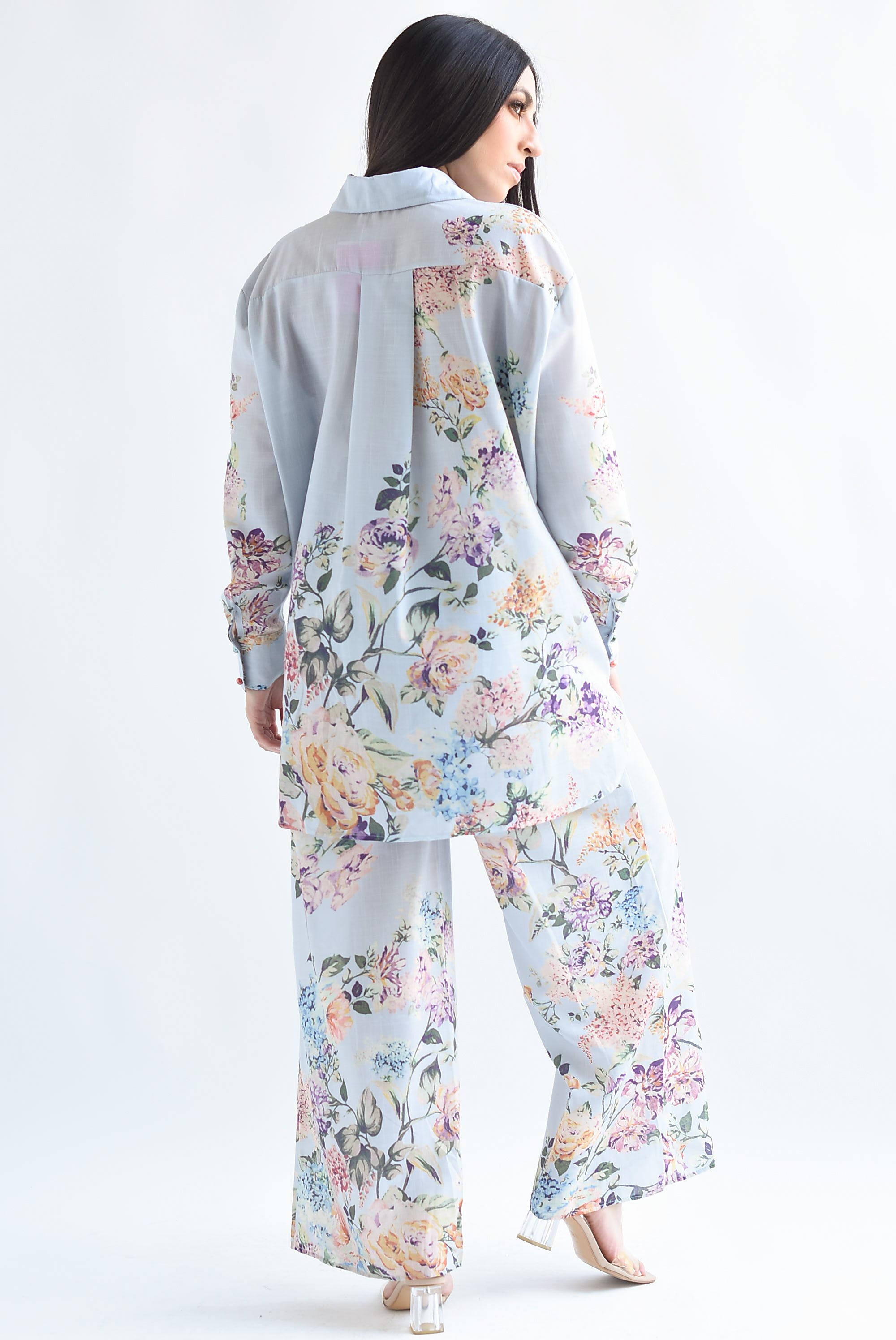 Set Pantalón y Camisa Hortensias