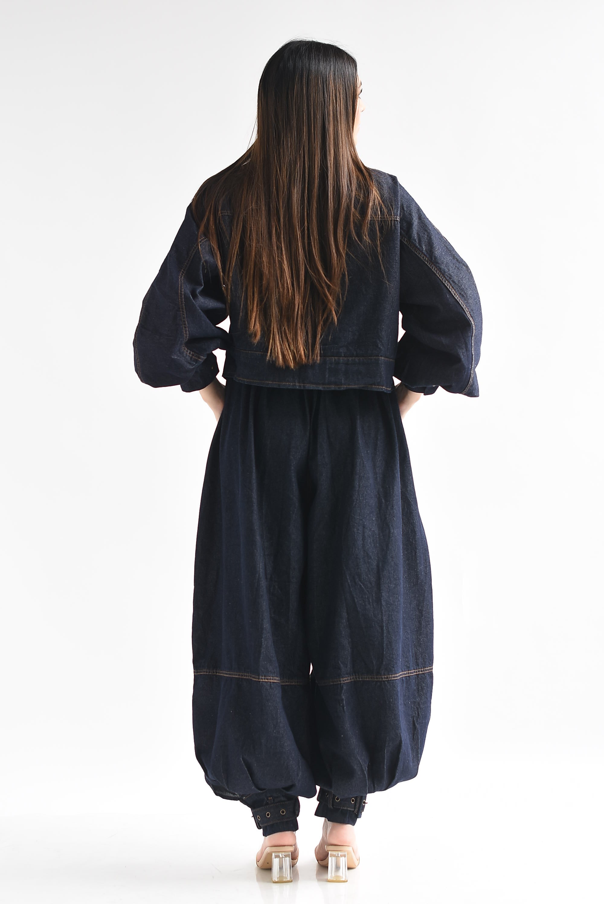 Set Pantalón y Chamarra globo Denim