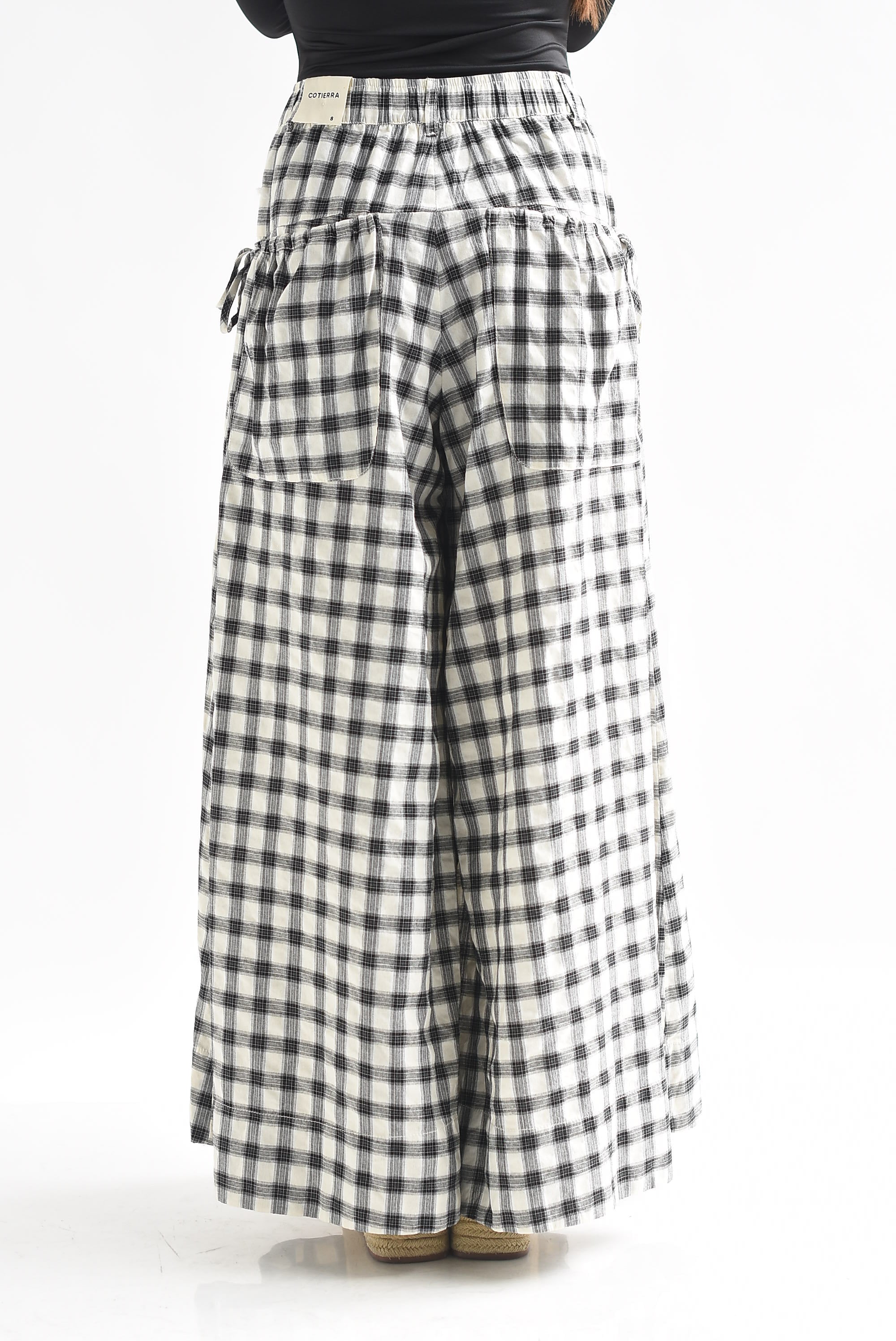 Pantalón pata de elefante cuadros