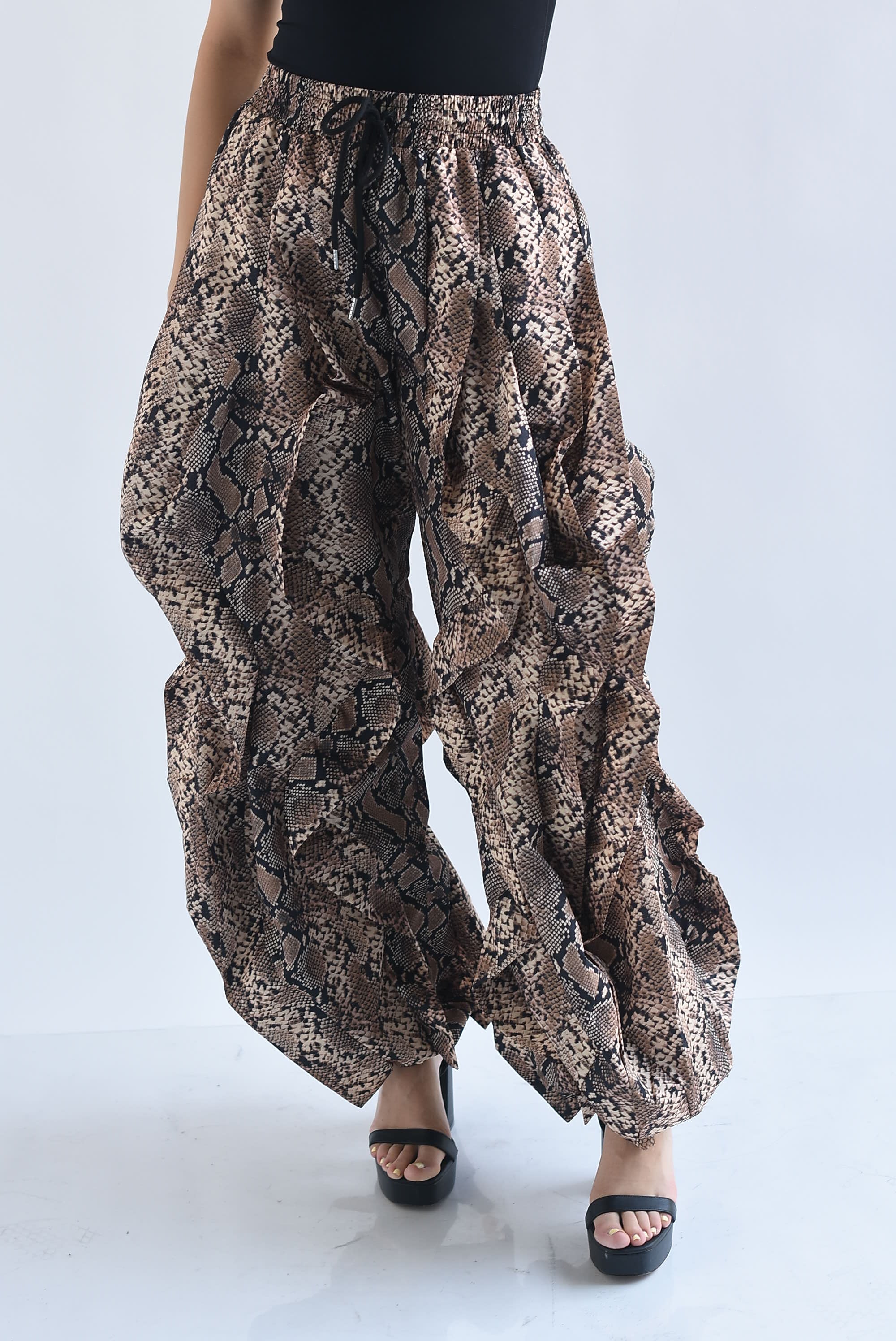 Pantalón Parachute ondas Snake Print