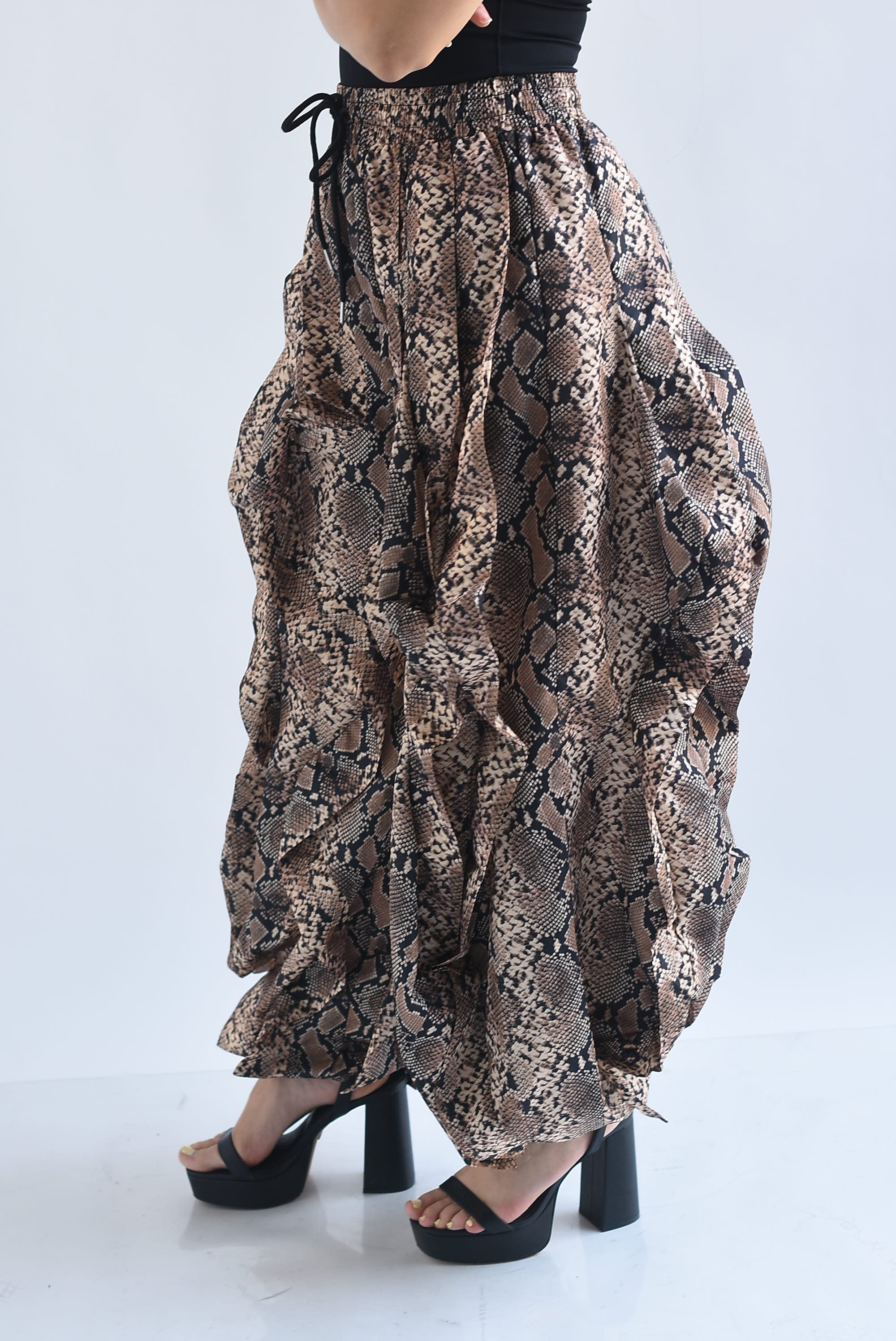 Pantalón Parachute ondas Snake Print
