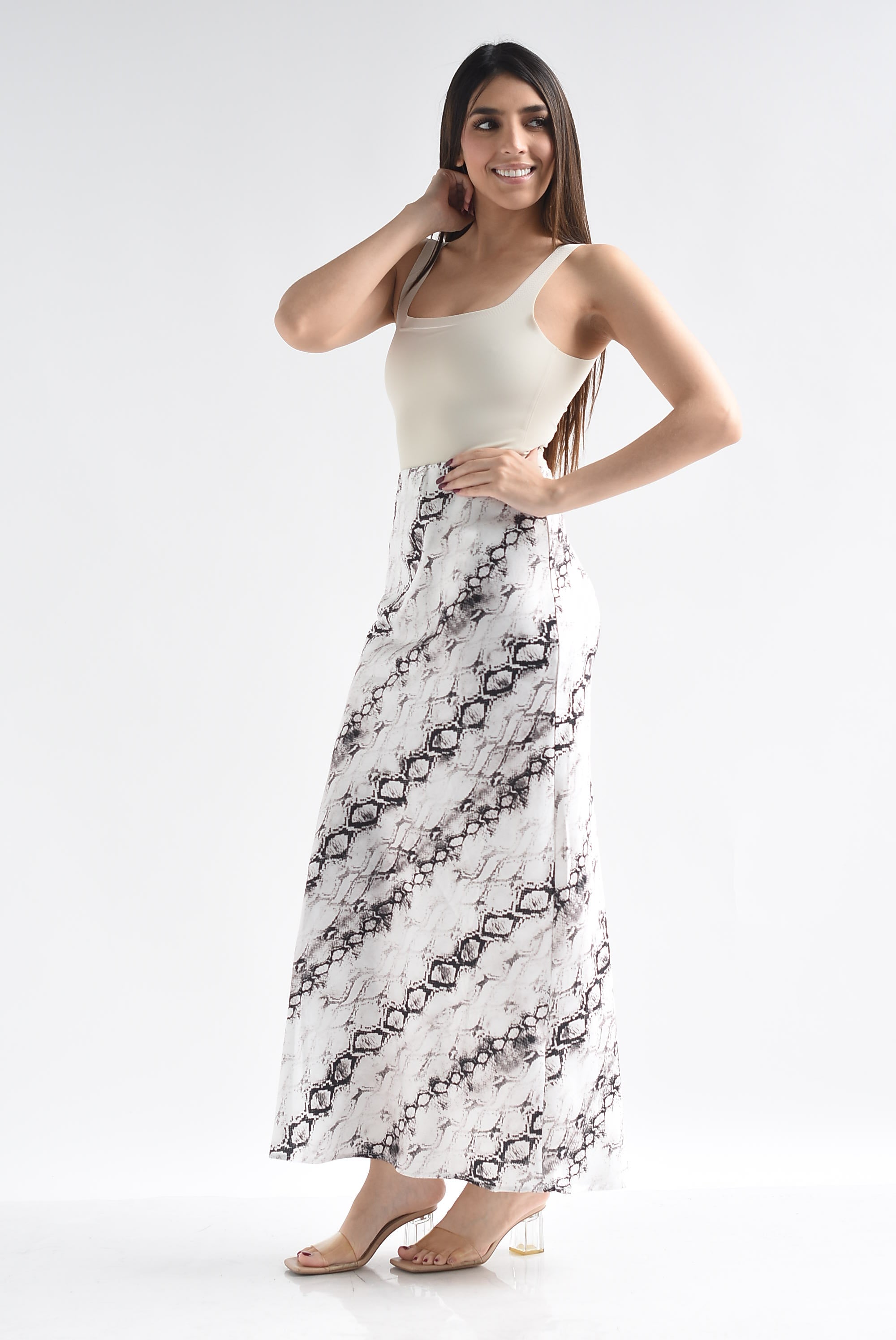 Falda lencera animal print