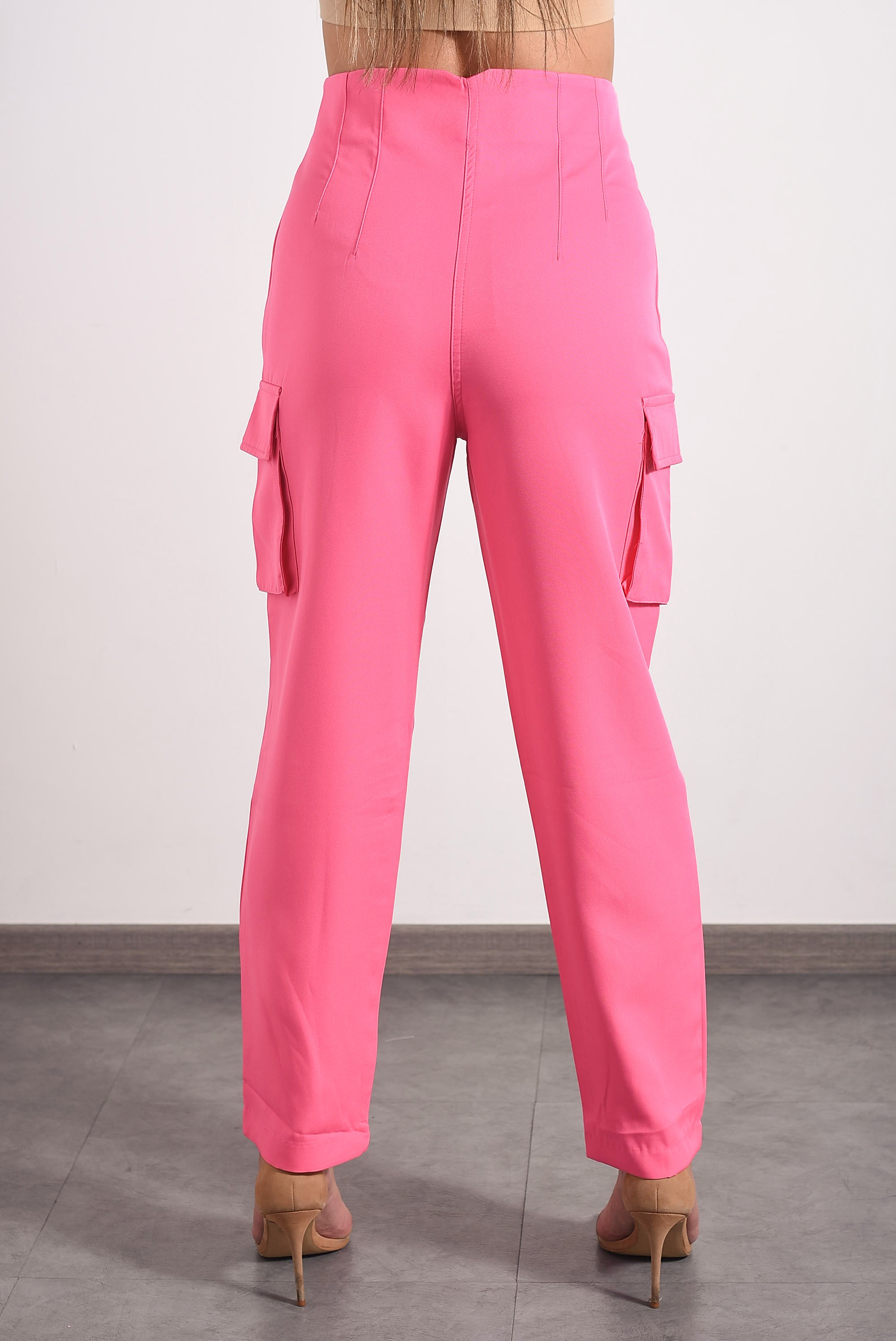 Pantalón de vestir cargo Rosa Barbie