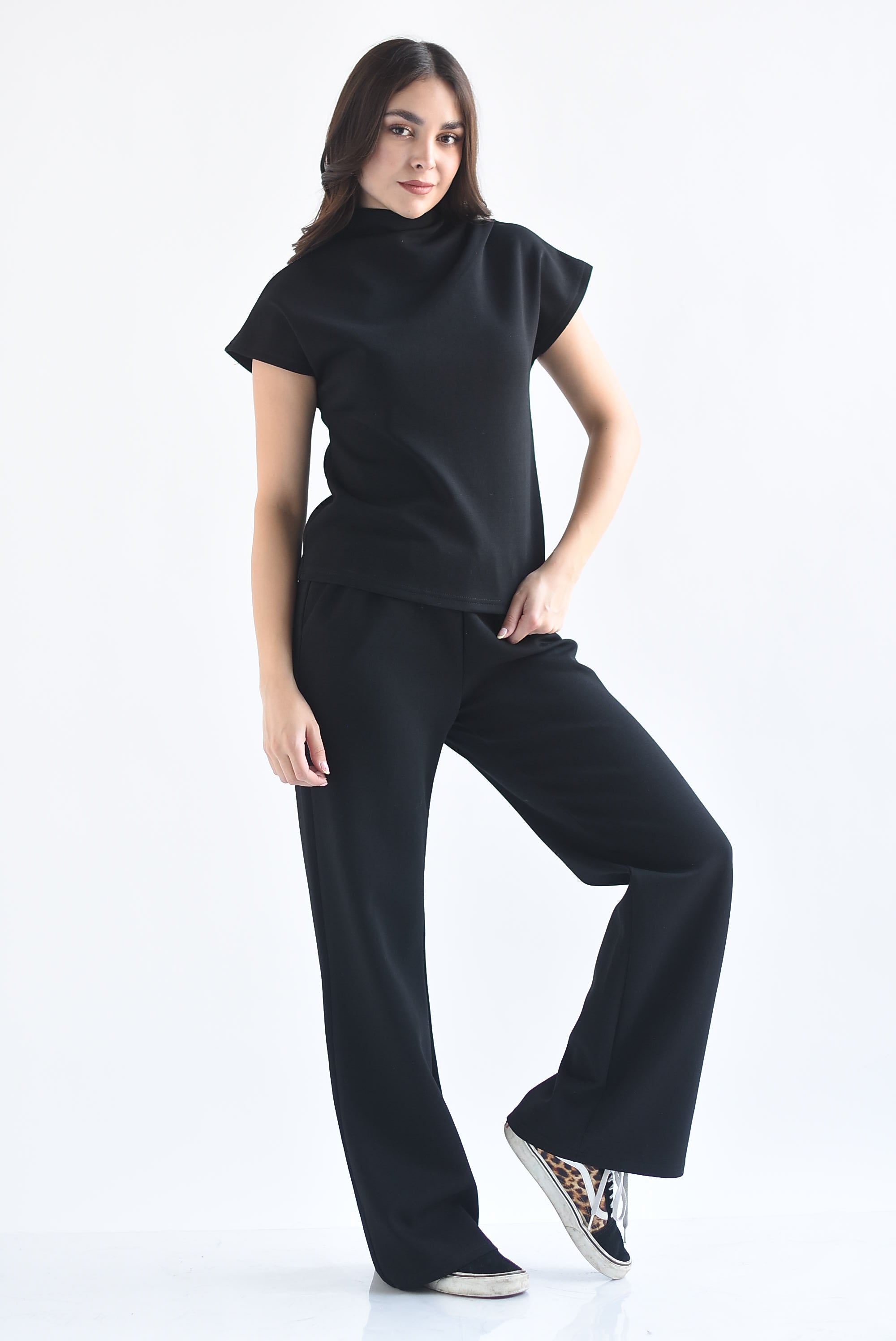 Set Pantalón y Blusa cuello alto