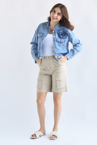 Fashion Styled Bermuda cargo Kaki