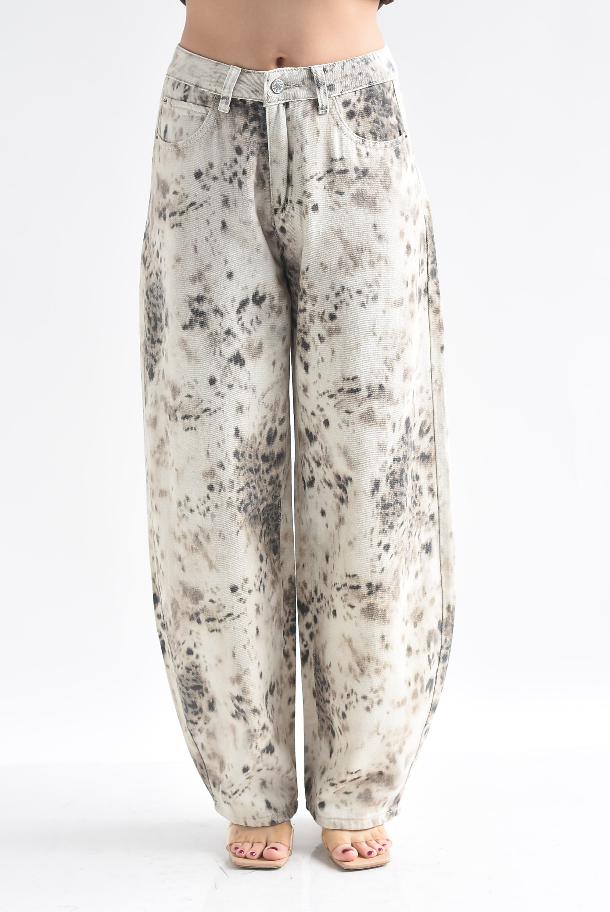 Jeans barrel animal print
