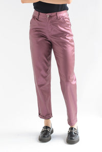 Fashion Styled Jeans Mom vinipiel Tinto