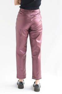Fashion Styled Jeans Mom vinipiel Tinto