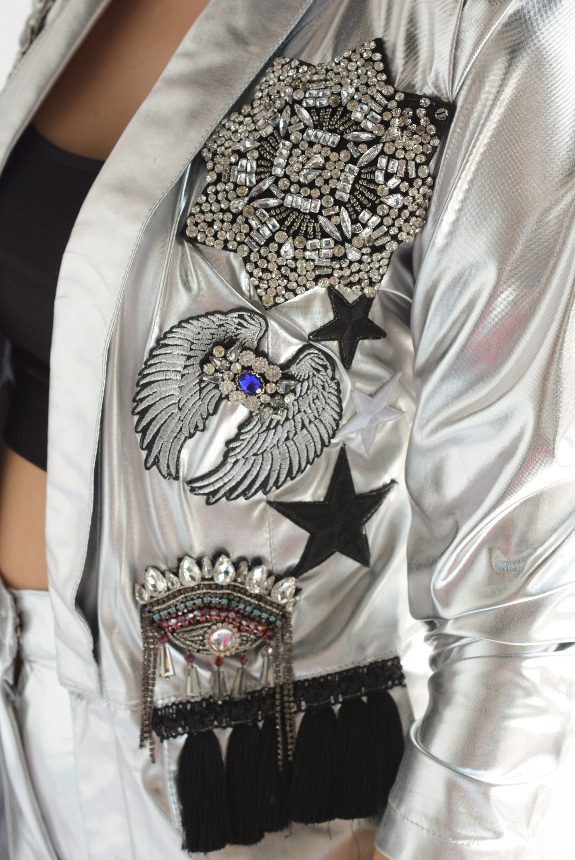 Set Blazer y Short parches joya